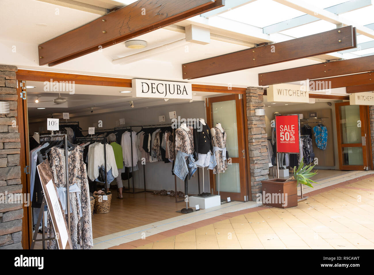 Decjuba and Witchery ladies clothing stores inSydney,Australia Stock Photo