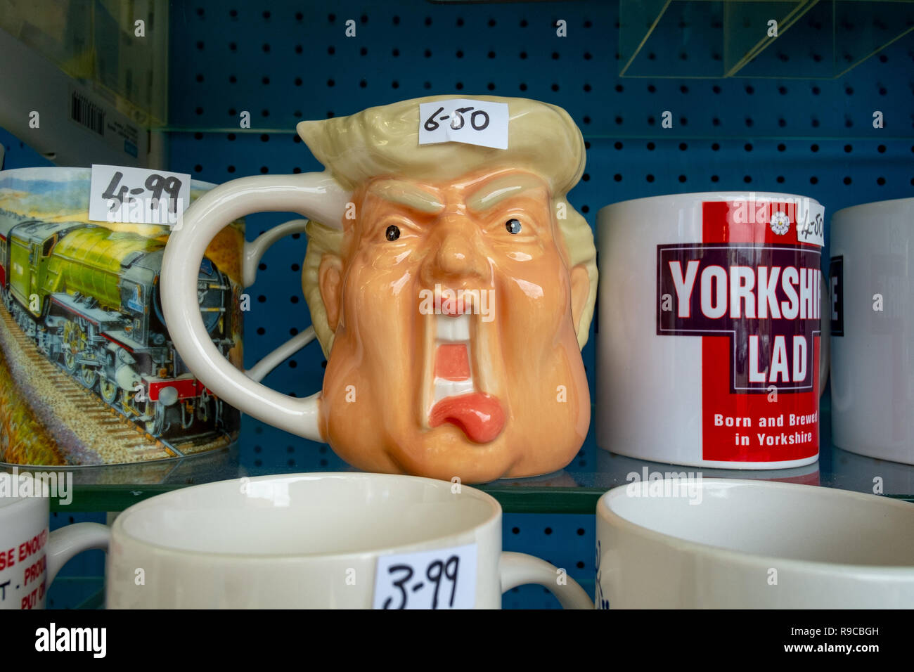 Seaside novelties, trinkets and tat, in shops by the sea Stock Photo