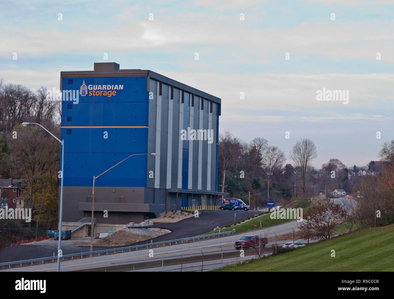 The Guardian Storage Building along the Parkway East in Braddock Hills