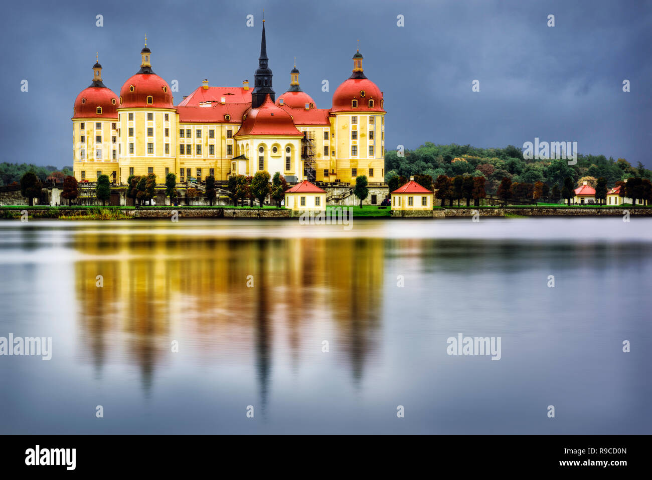 Moritzburg Castle, Moritzburg, Saxony, Germany Stock Photo