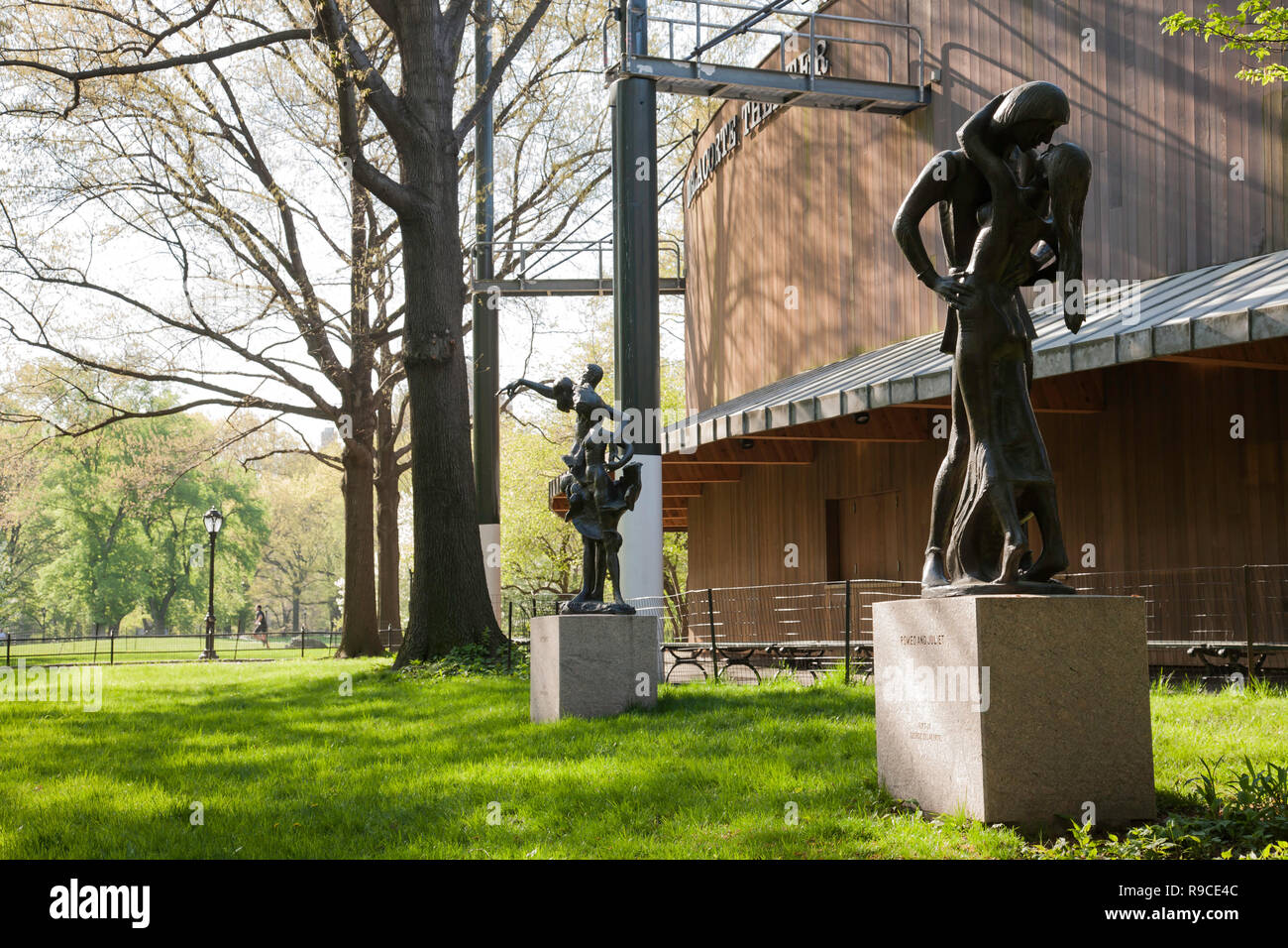 The Delacorte Theater is in Central Park, NYC Stock Photo