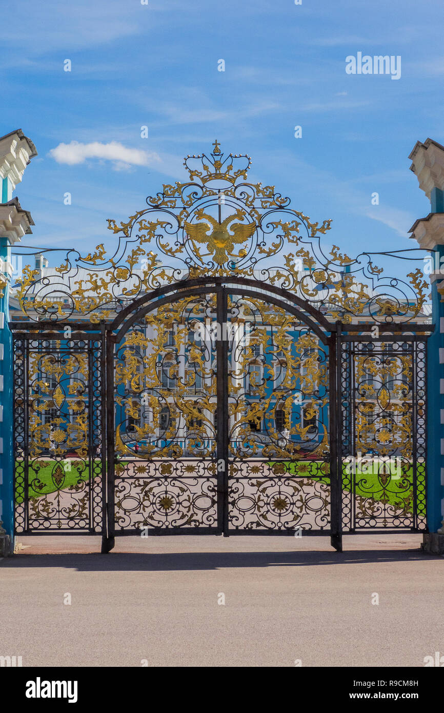 Europe - Katharinenpalast in St. Petersburg Stock Photo