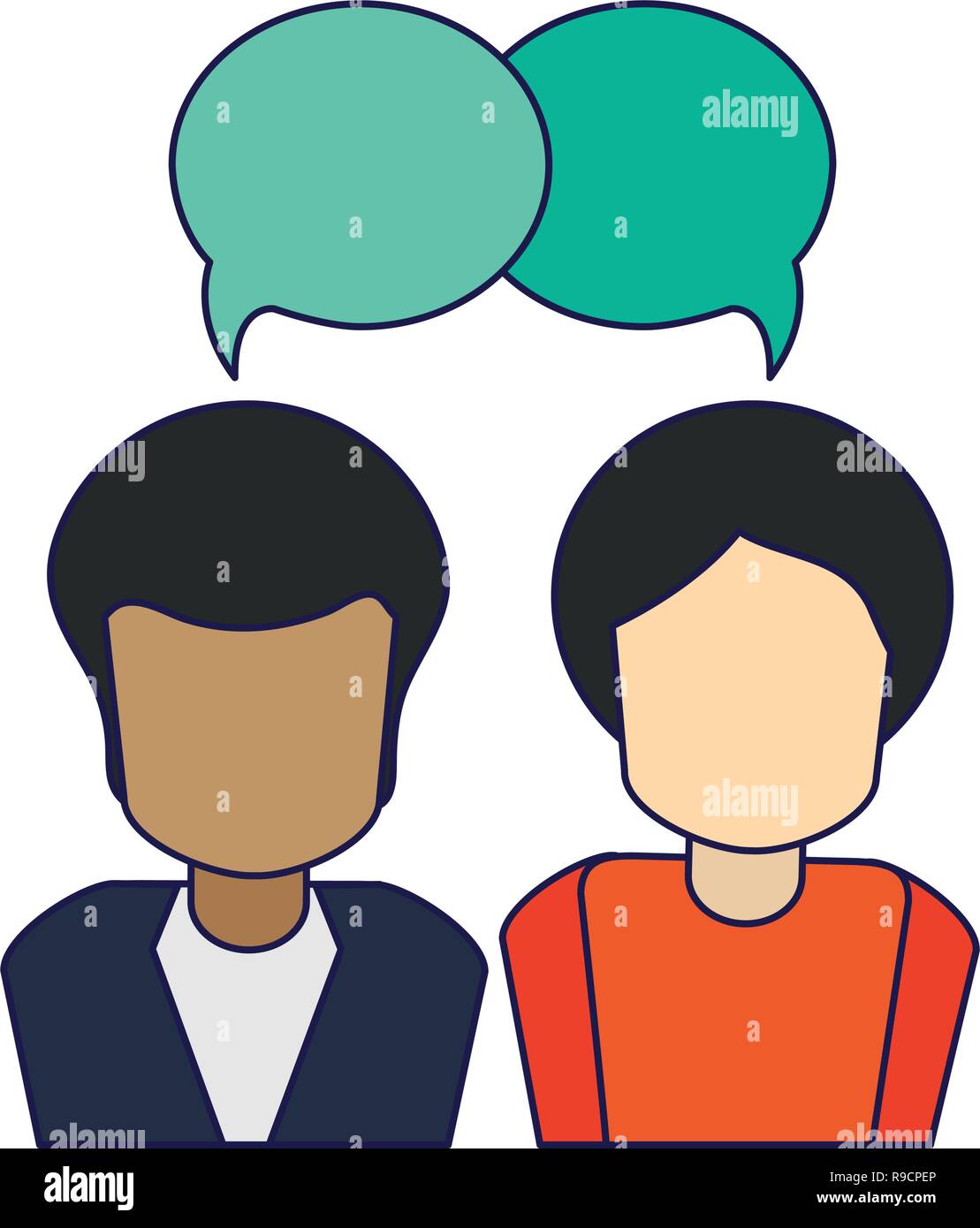 men talking avatar Stock Vector Image & Art - Alamy