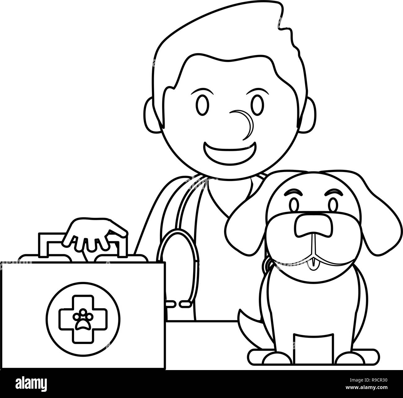 Veterinarian Clipart Black And White