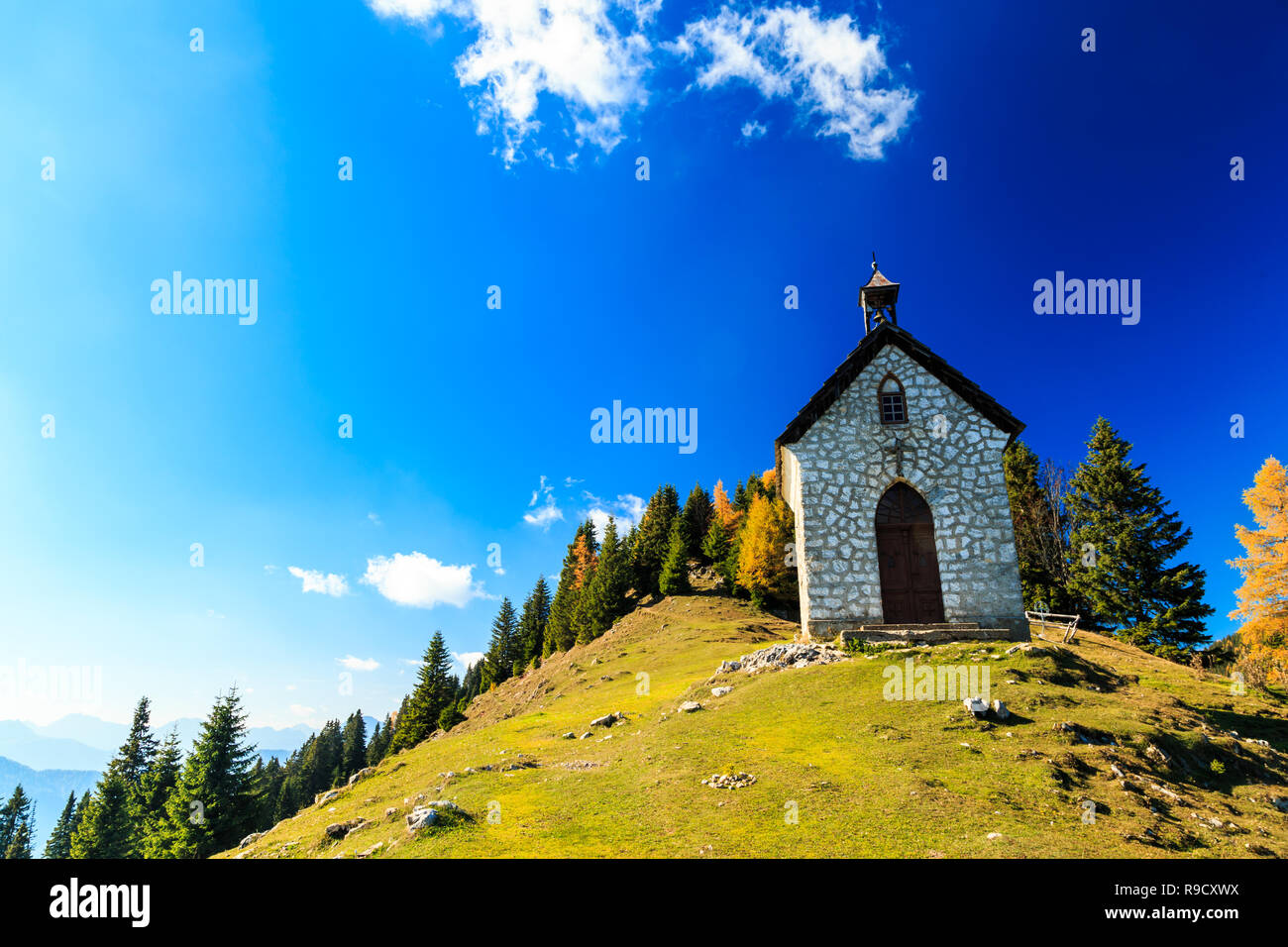 a little church in the alps of Friuli Venezia-Giulia Stock Photo - Alamy