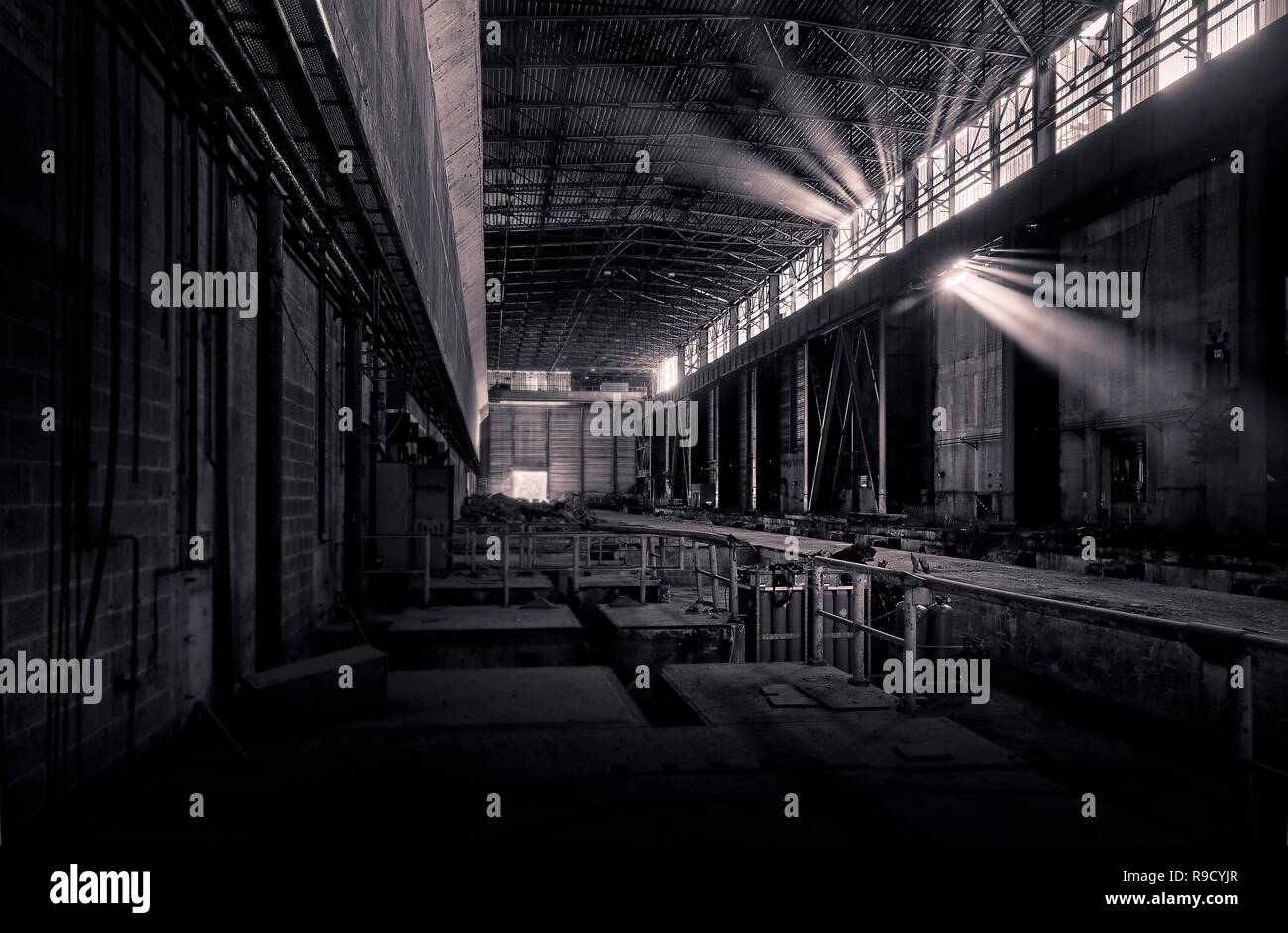 former steel factory, lost place Stock Photo