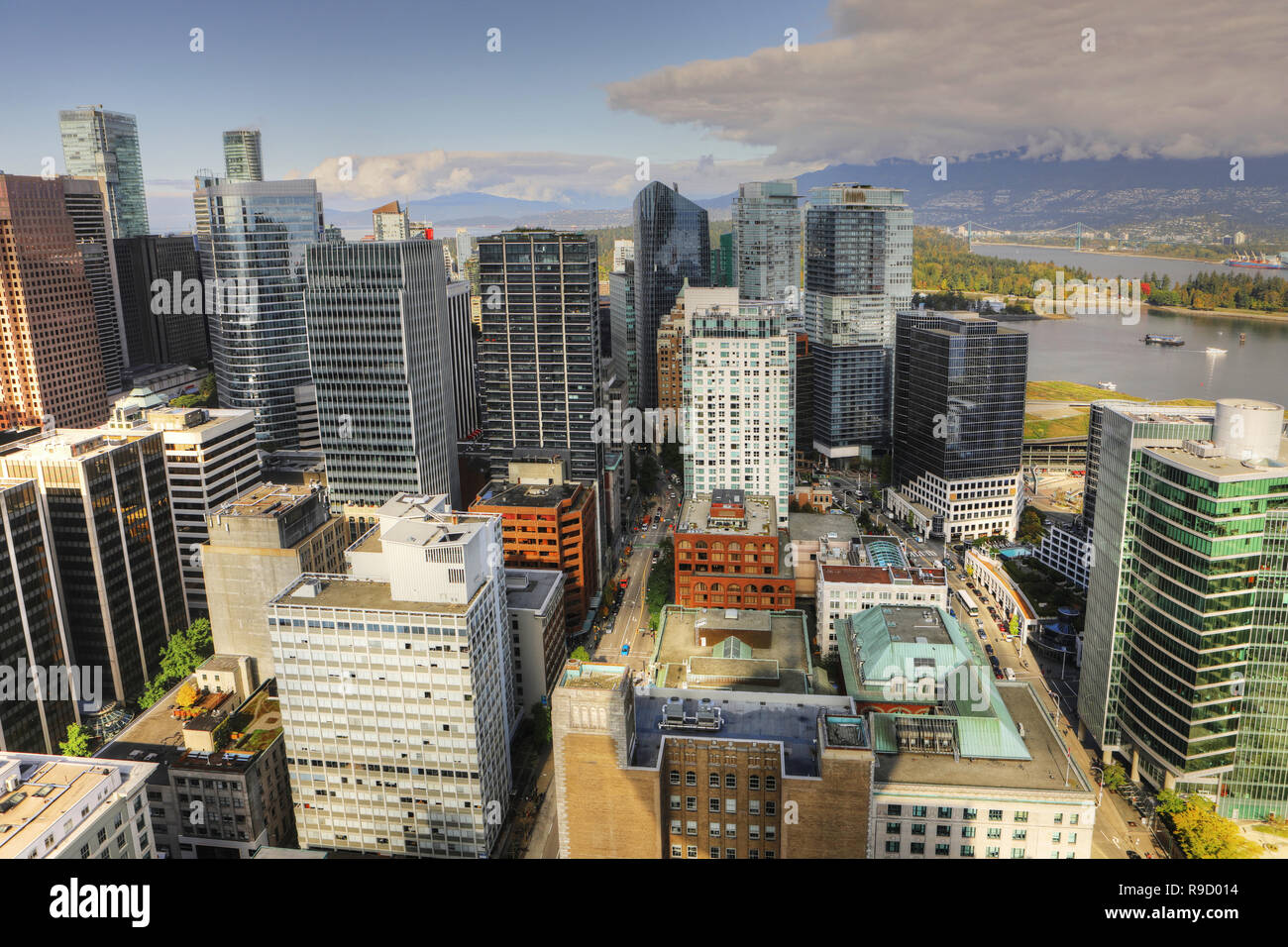 An aerial view of the Vancouver, Canada downtown Stock Photo - Alamy