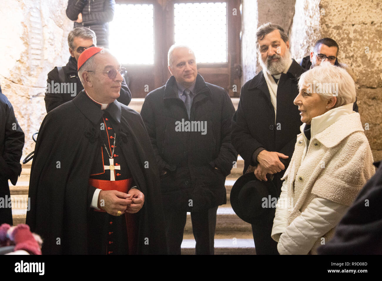 Rome Italy 21st Dec 2018 The Cardinal Vicar Of Rome Angelo De 