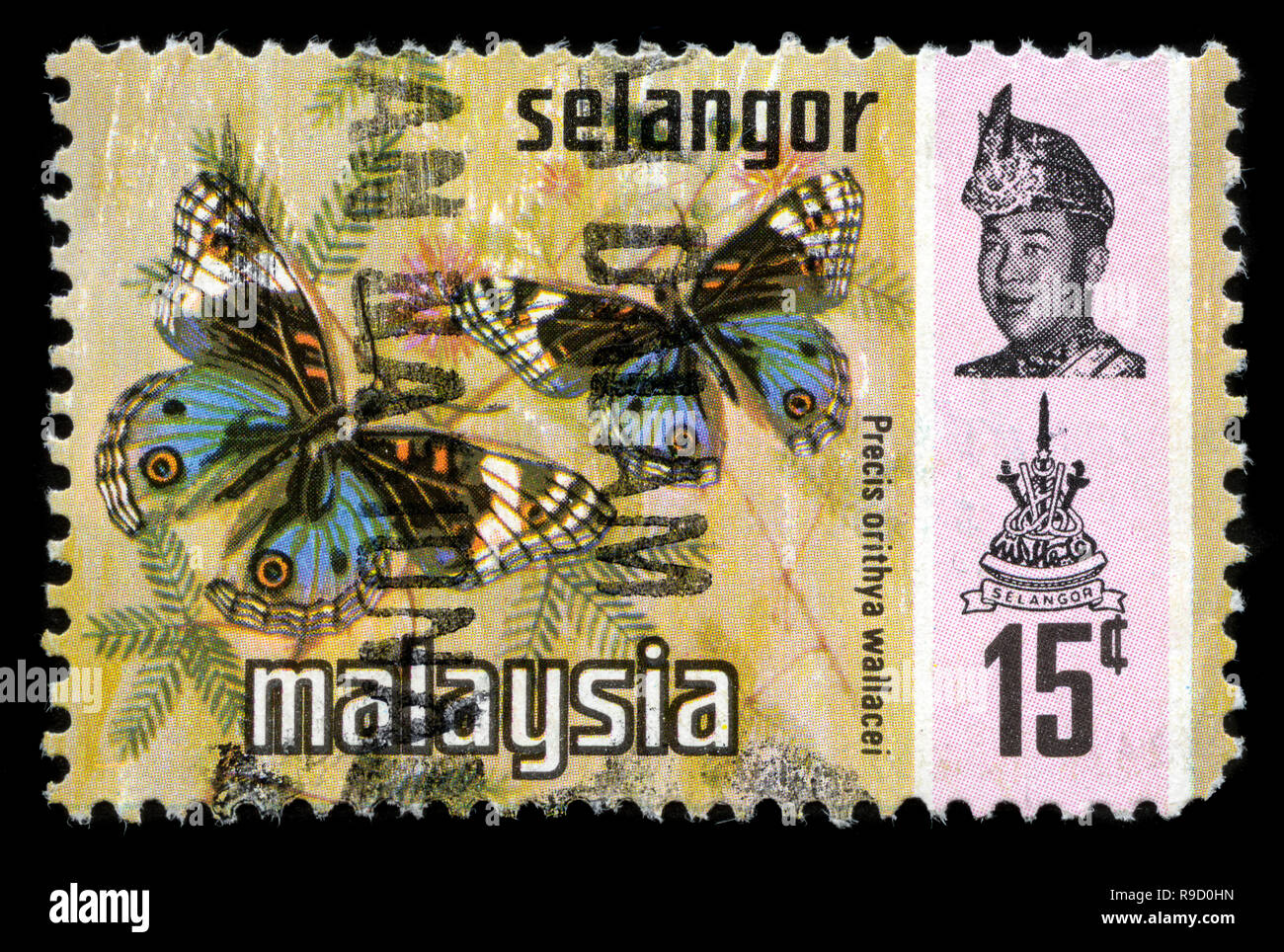 Postage stamp from Malaysia in the Selangor series issued in 1971 Stock