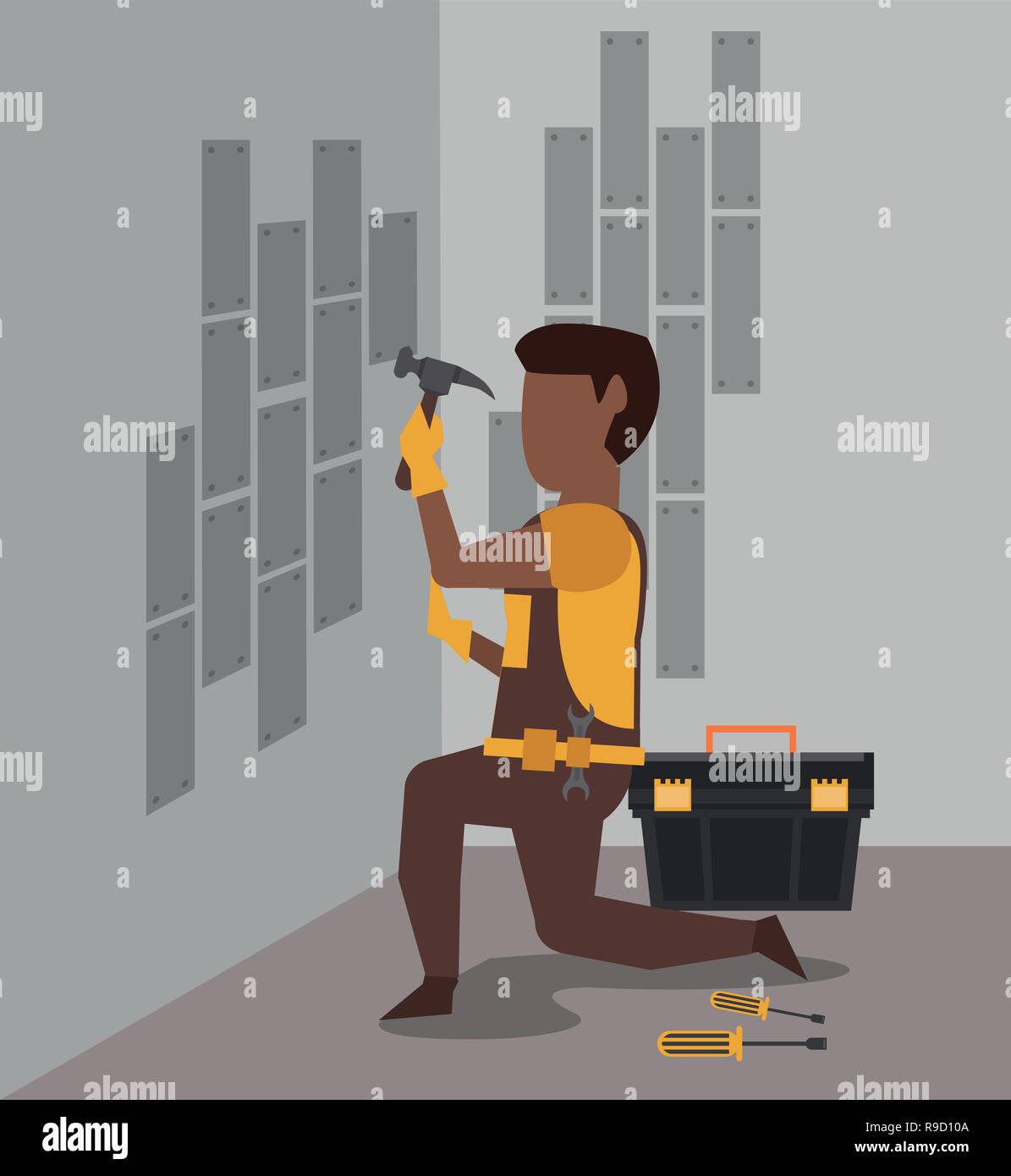 Construction worker avatar Stock Vector Image & Art - Alamy