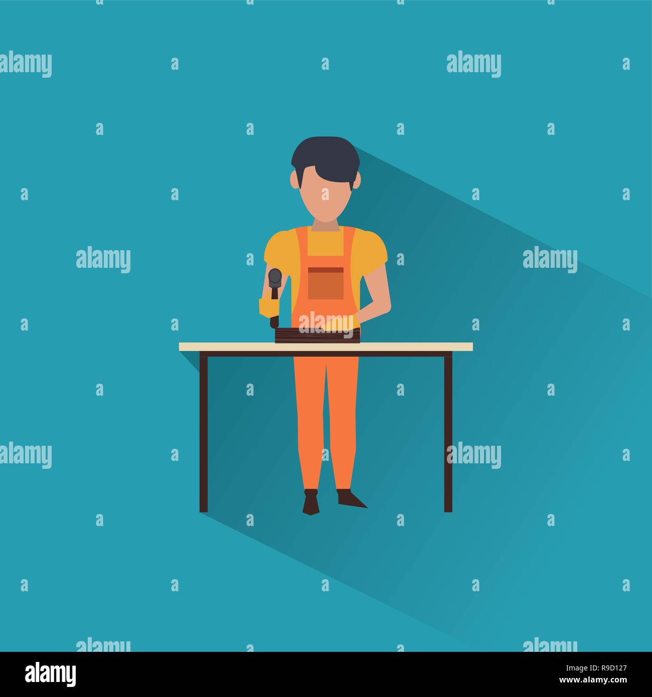 Construction worker avatar Stock Vector Image & Art - Alamy