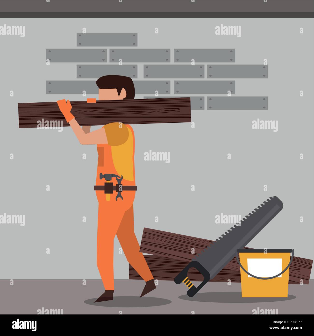 Construction worker avatar Stock Vector Image & Art - Alamy