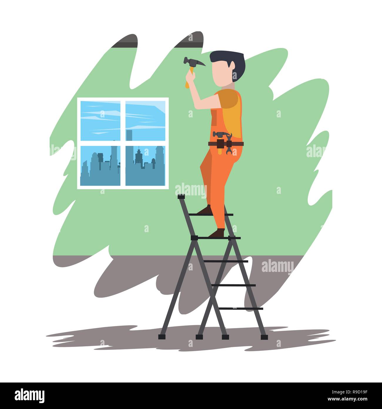 Construction workers concept Stock Vector Image & Art - Alamy