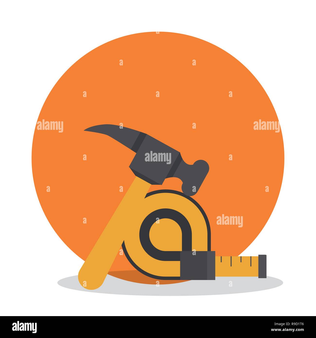 Construction tools round icon Stock Vector Image & Art - Alamy