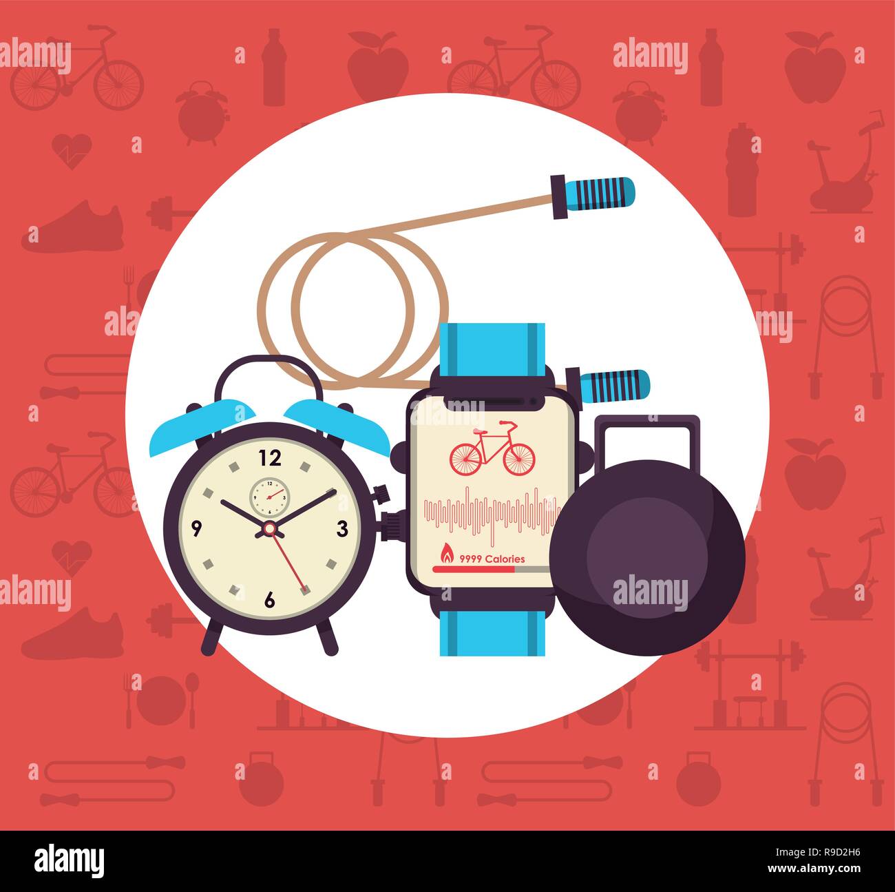 Fitness and healthy lifestyle Stock Vector Image & Art - Alamy