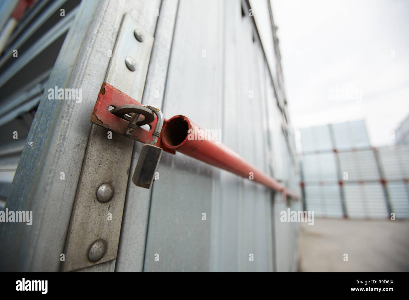 Sealed cargo container Stock Photo Alamy
