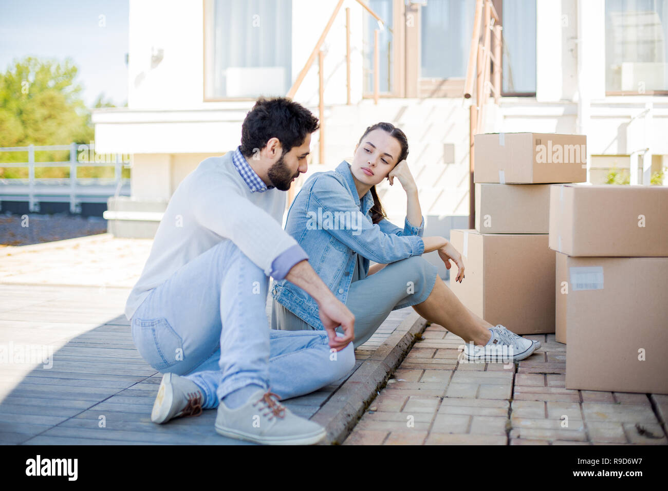 Summer relocation Stock Photo