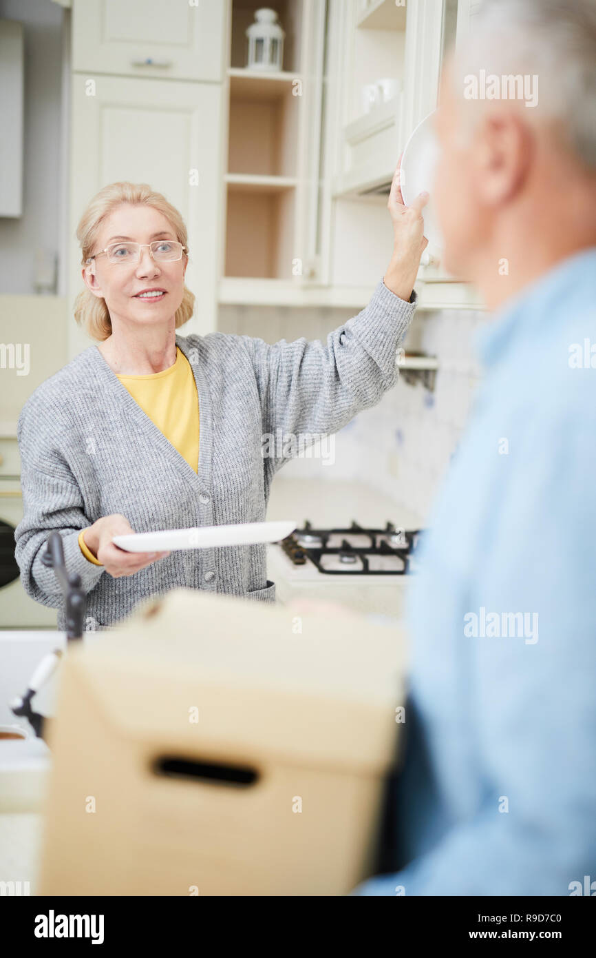Couple on relocation Stock Photo