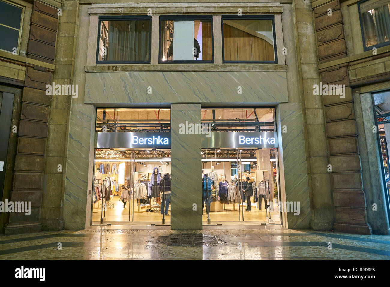 MILAN, ITALY - CIRCA NOVEMBER, 2017: clothing on display at Bershka store in  Milan Stock Photo - Alamy