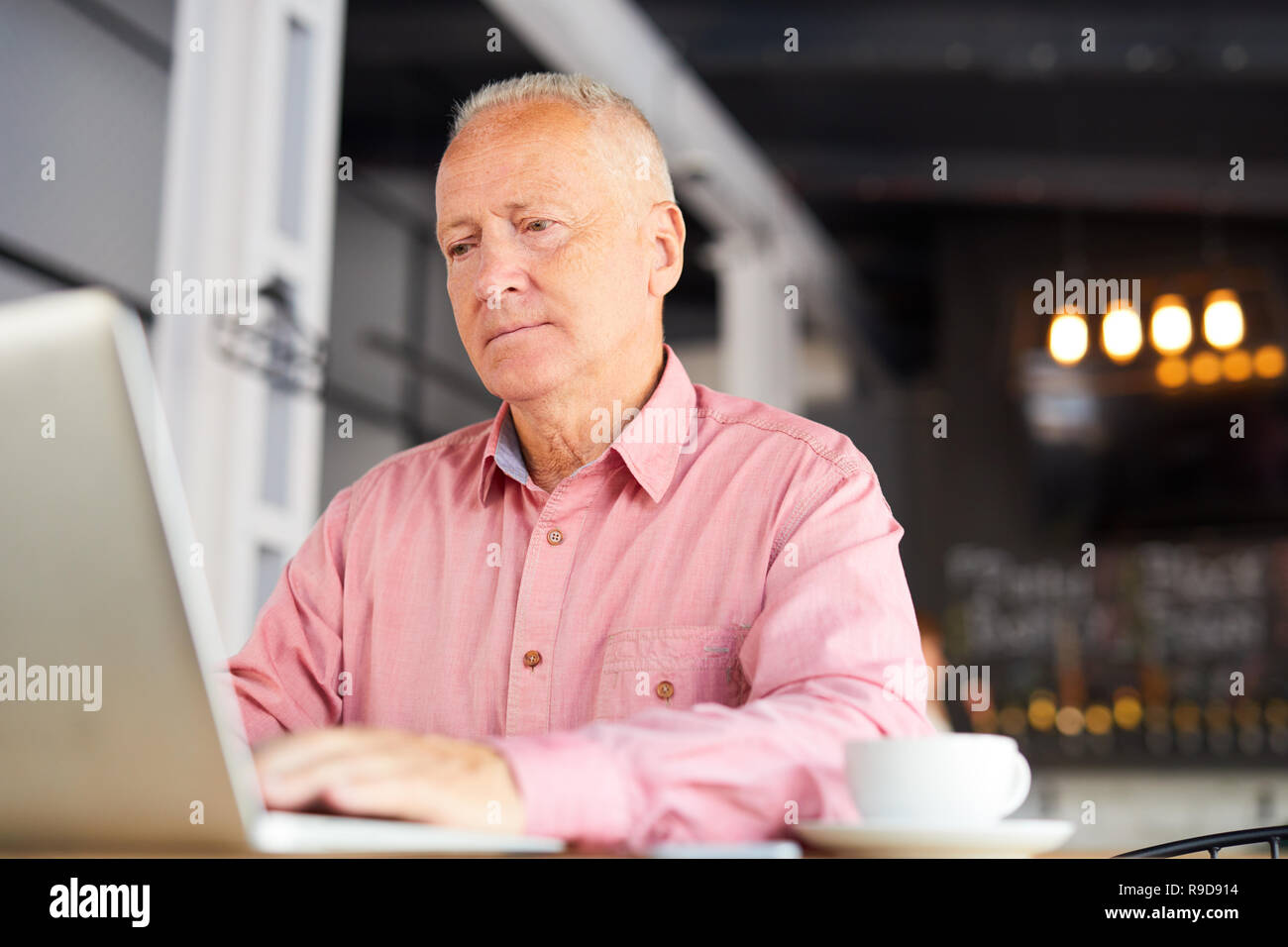 Adult man in front of his laptop hi-res stock photography and images ...
