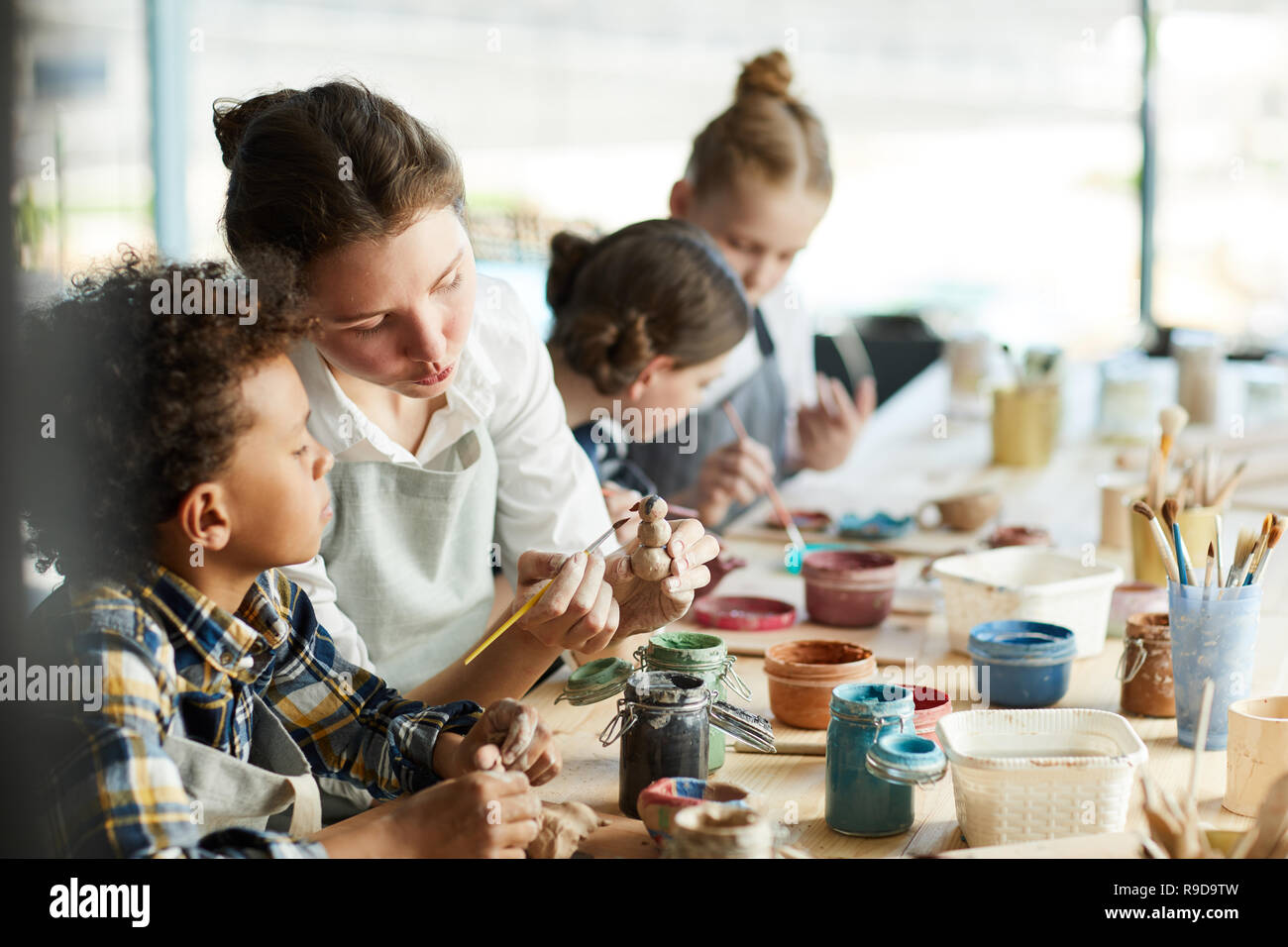 Advice of teacher Stock Photo