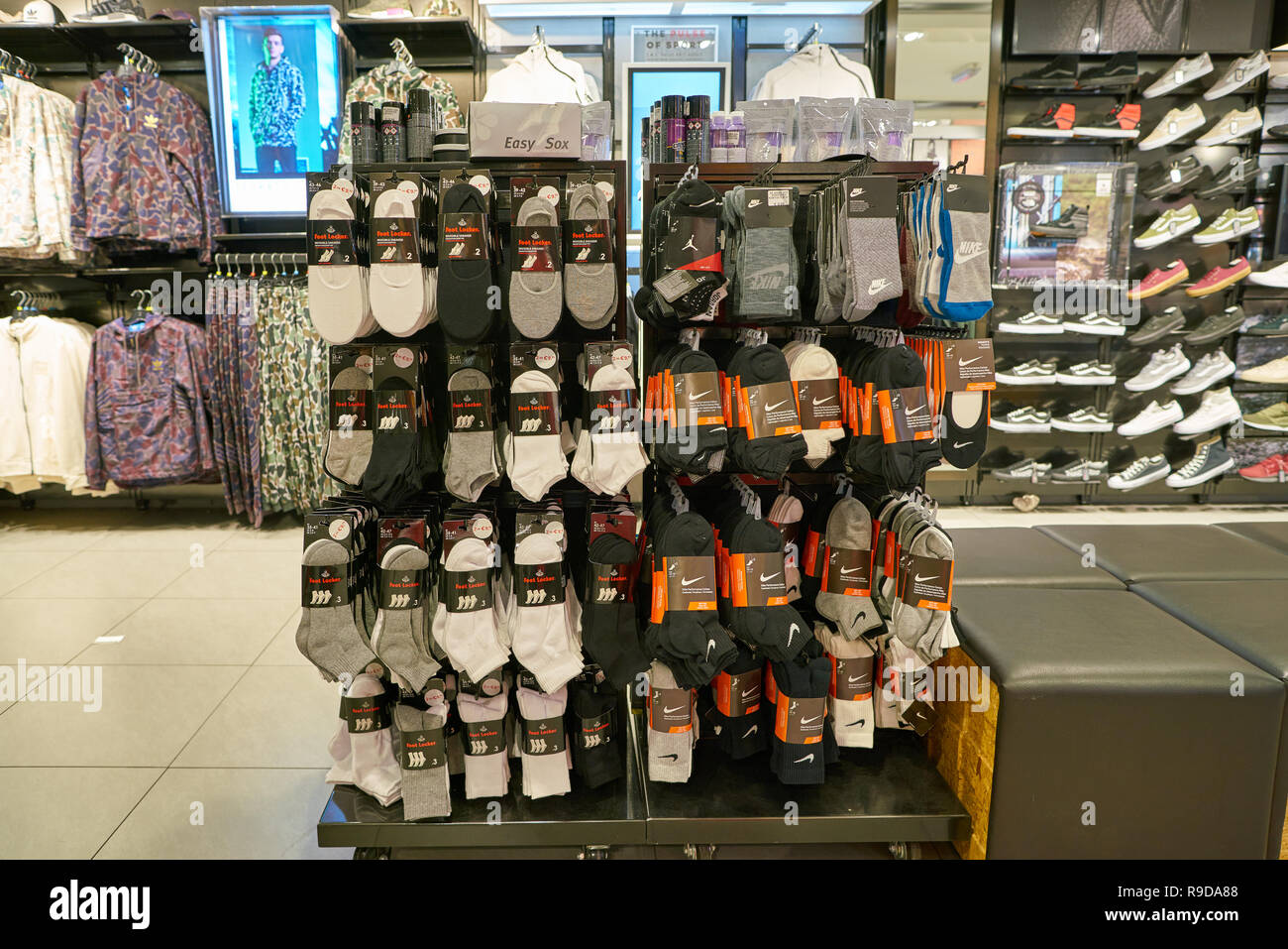 Nike shoes at foot locker hi-res stock photography and images - Alamy