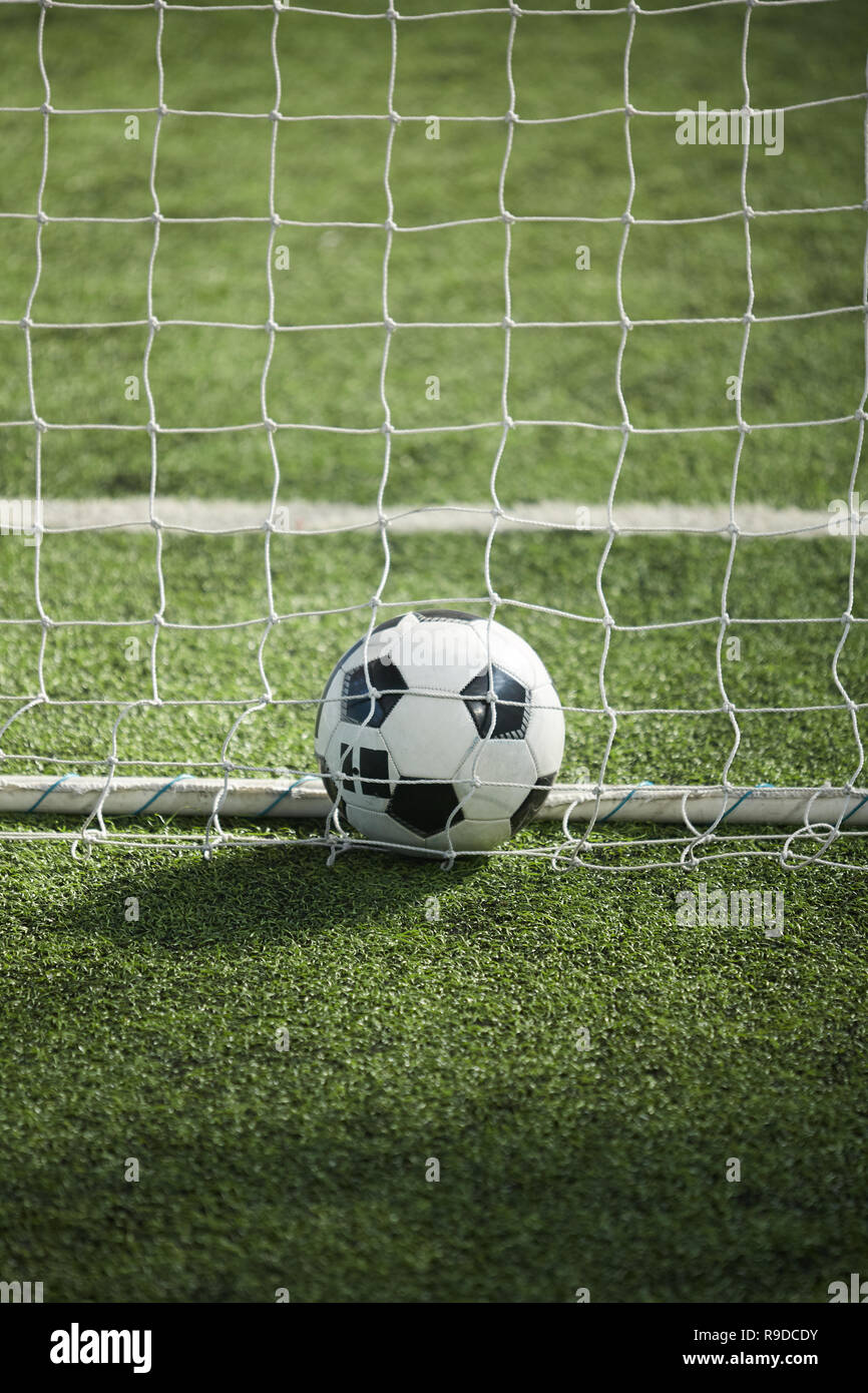 Ball behind net Stock Photo - Alamy