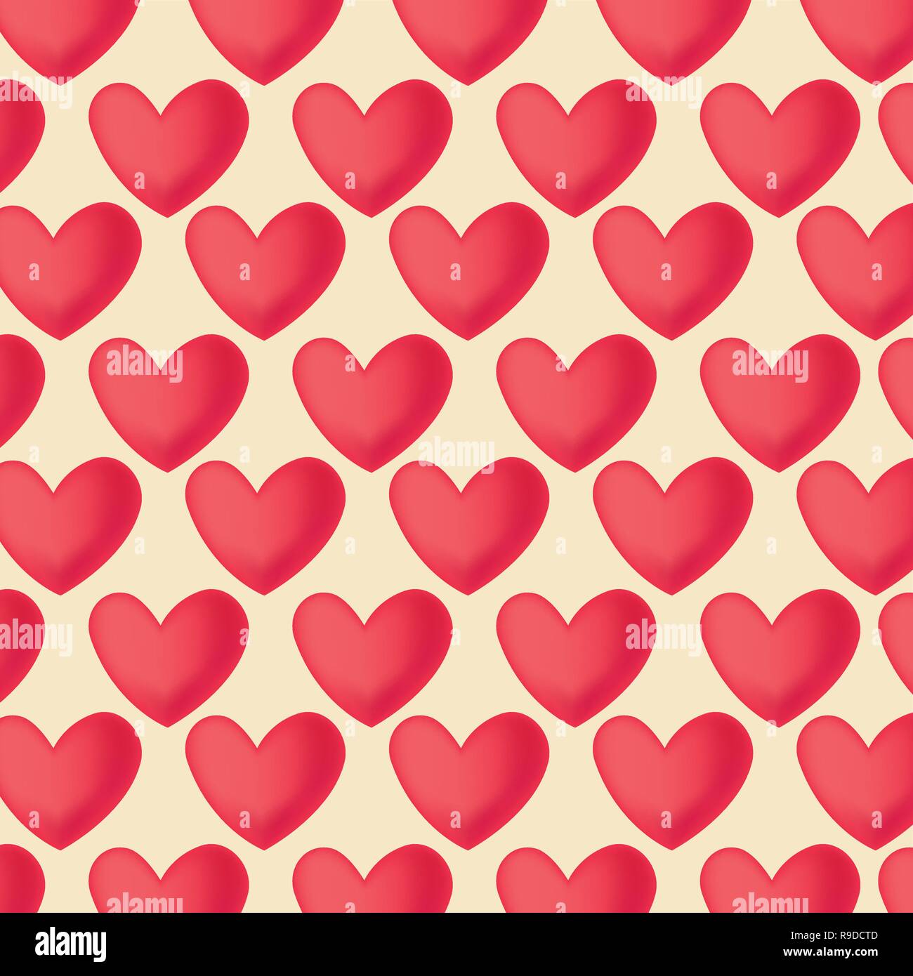 hearts shape symbol of love and passion background Stock Vector Image ...