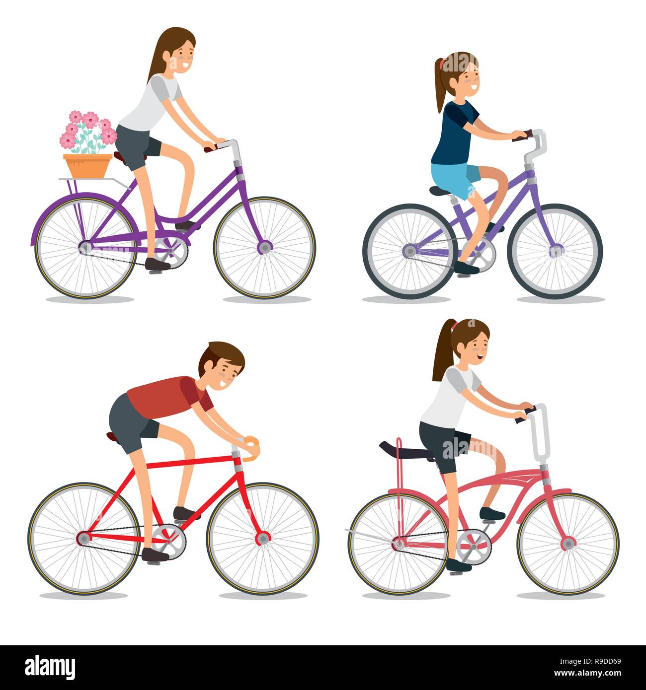 Man riding womens best sale bike