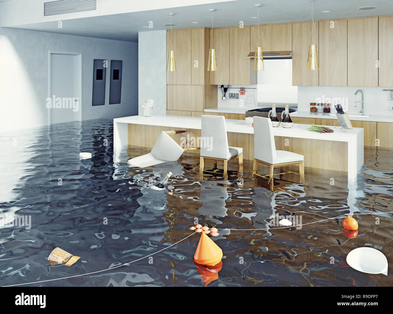 Flooded kitchen hi-res stock photography and images - Alamy