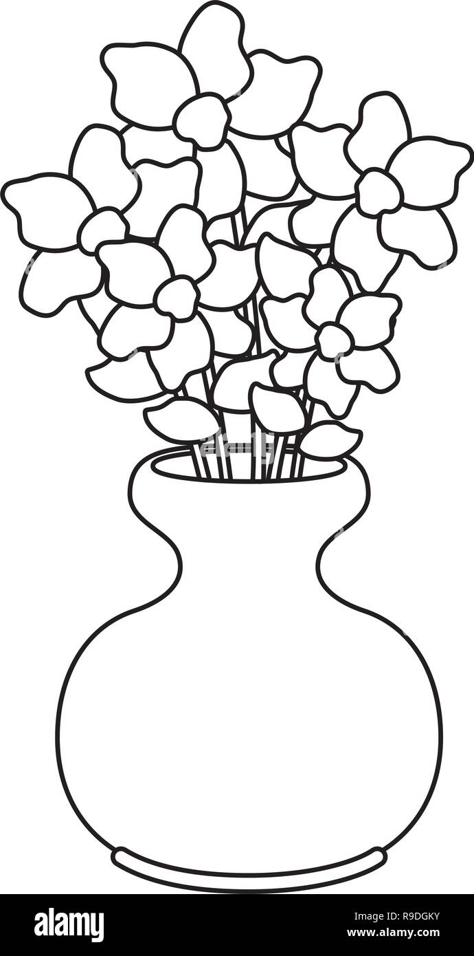 vase with flowers icon Stock Vector Image & Art - Alamy