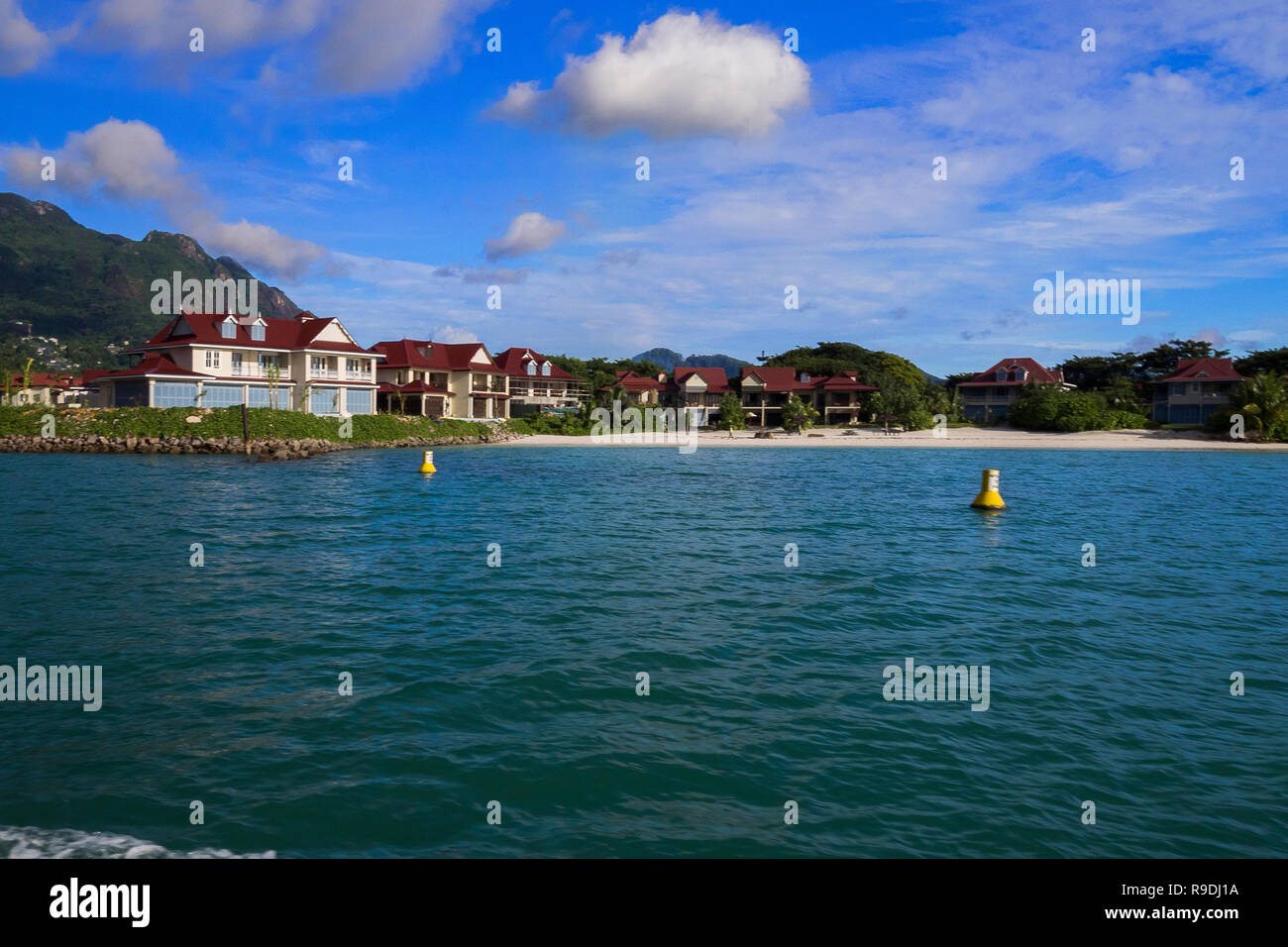 Seychellen - Eden Island Stock Photo