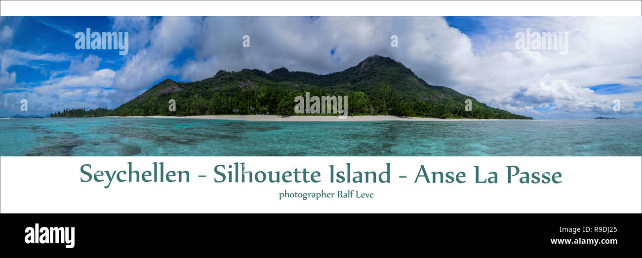 Seychellen - Silhouette Island Stock Photo