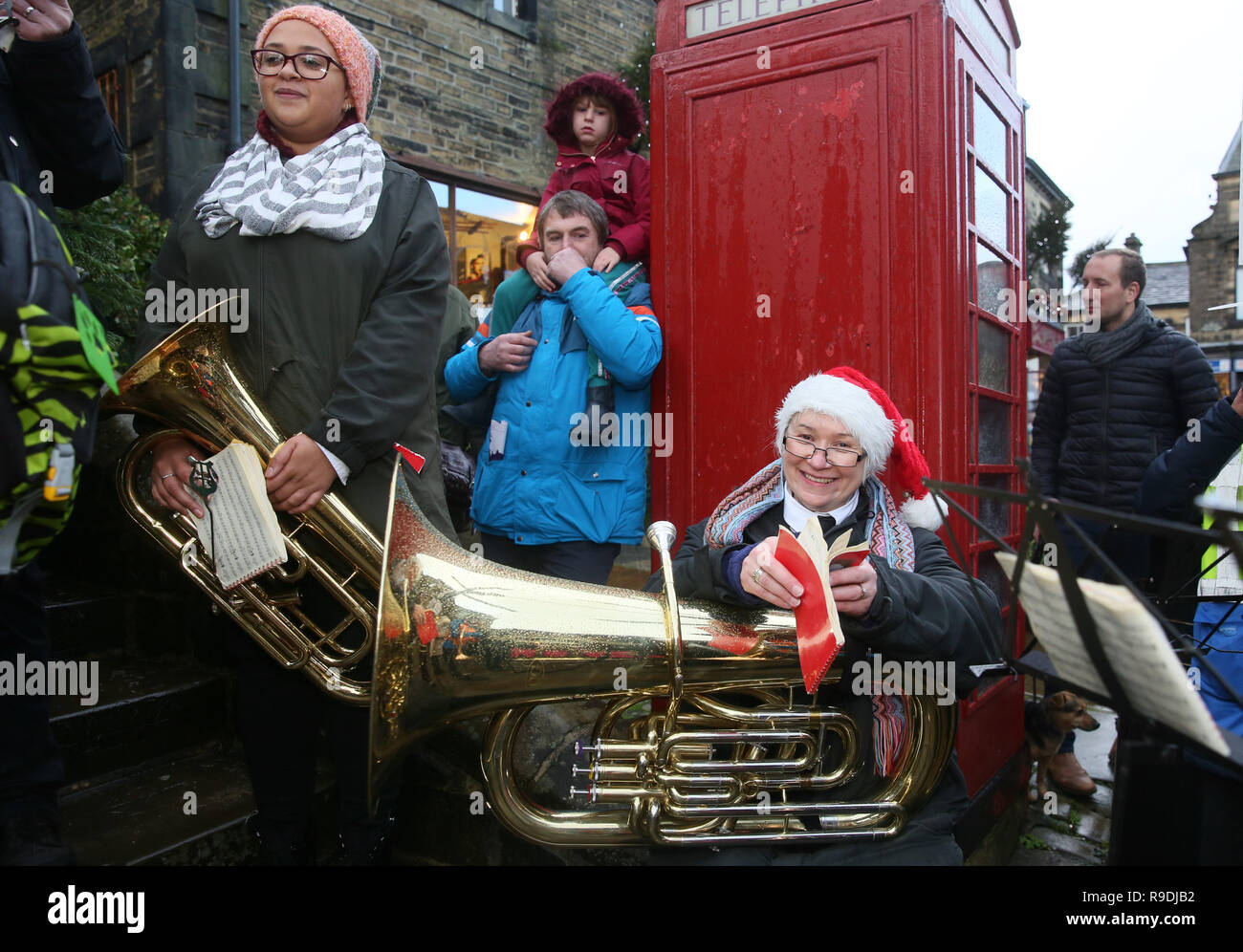 Haworth, Bradford, UK. 22nd Dec 2018. A traditional nativity re ...