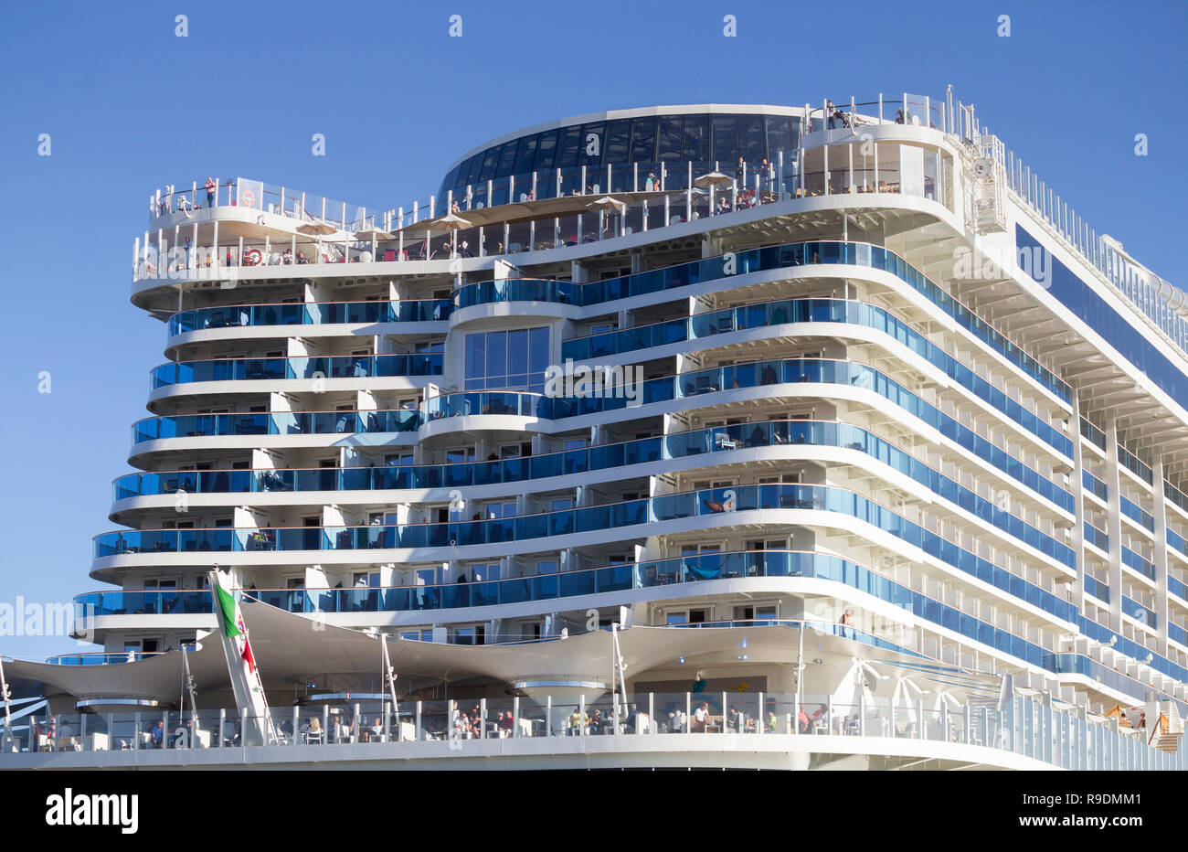 Aidanova/Aida Nova cruise ship in Las Palmas port on Gran Canaria