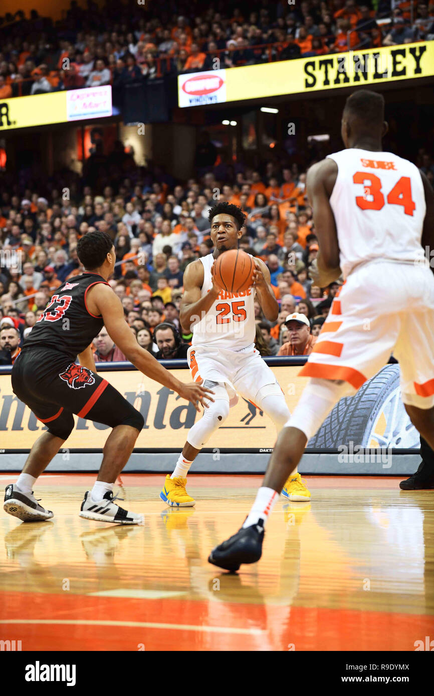 Syracuse, NY, USA. 22nd Dec, 2018. Syracuse junior guard Tyus Battle