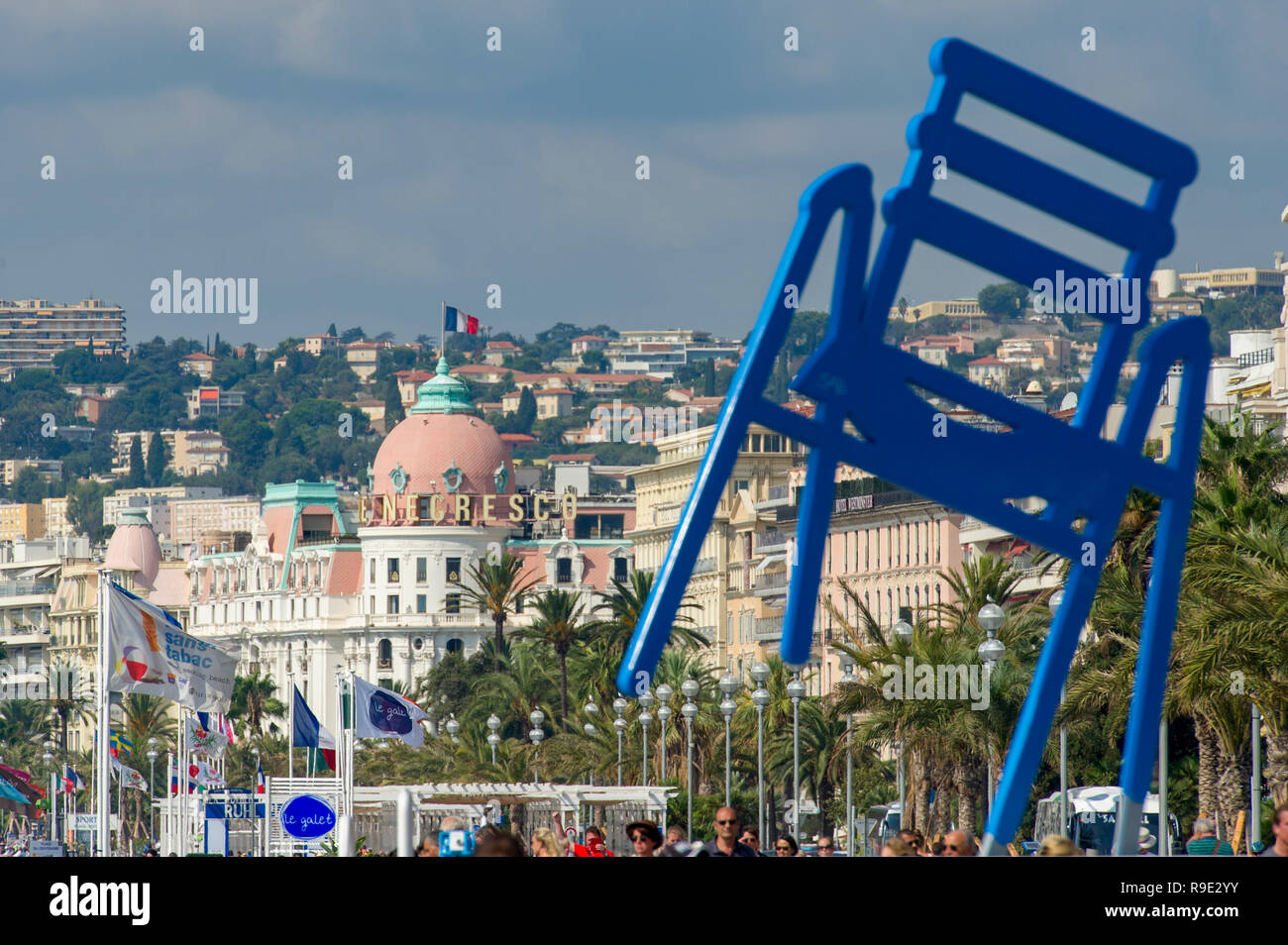 Blue chair nice france hires stock photography and images Alamy