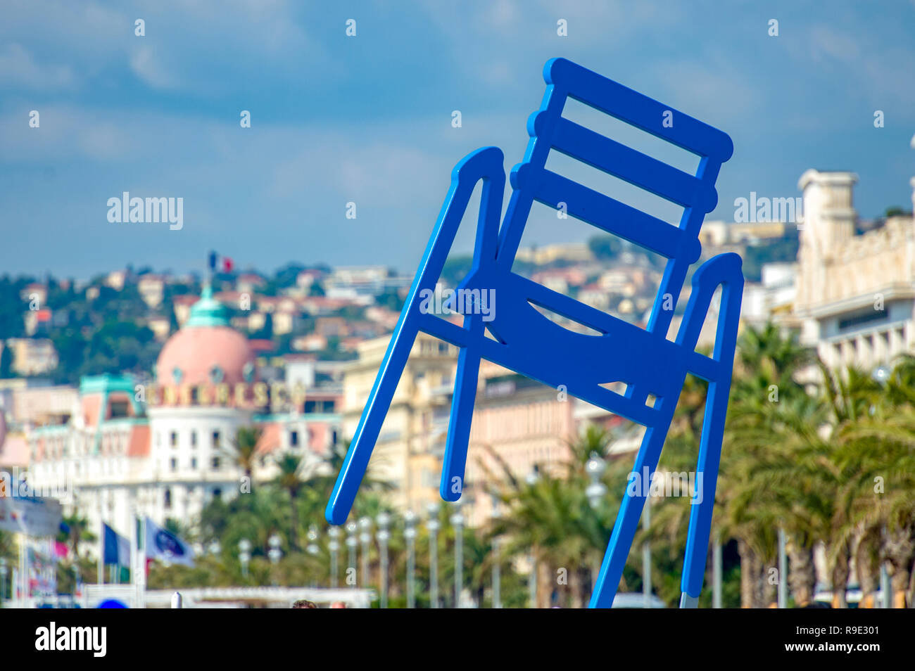 Blue chair nice france hires stock photography and images Alamy