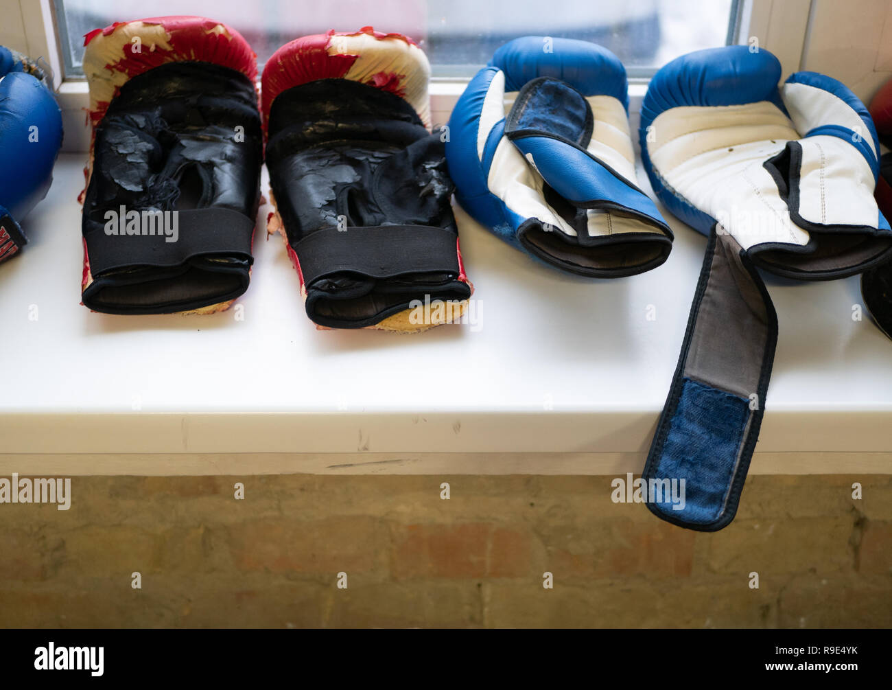 Worn out sale boxing gloves