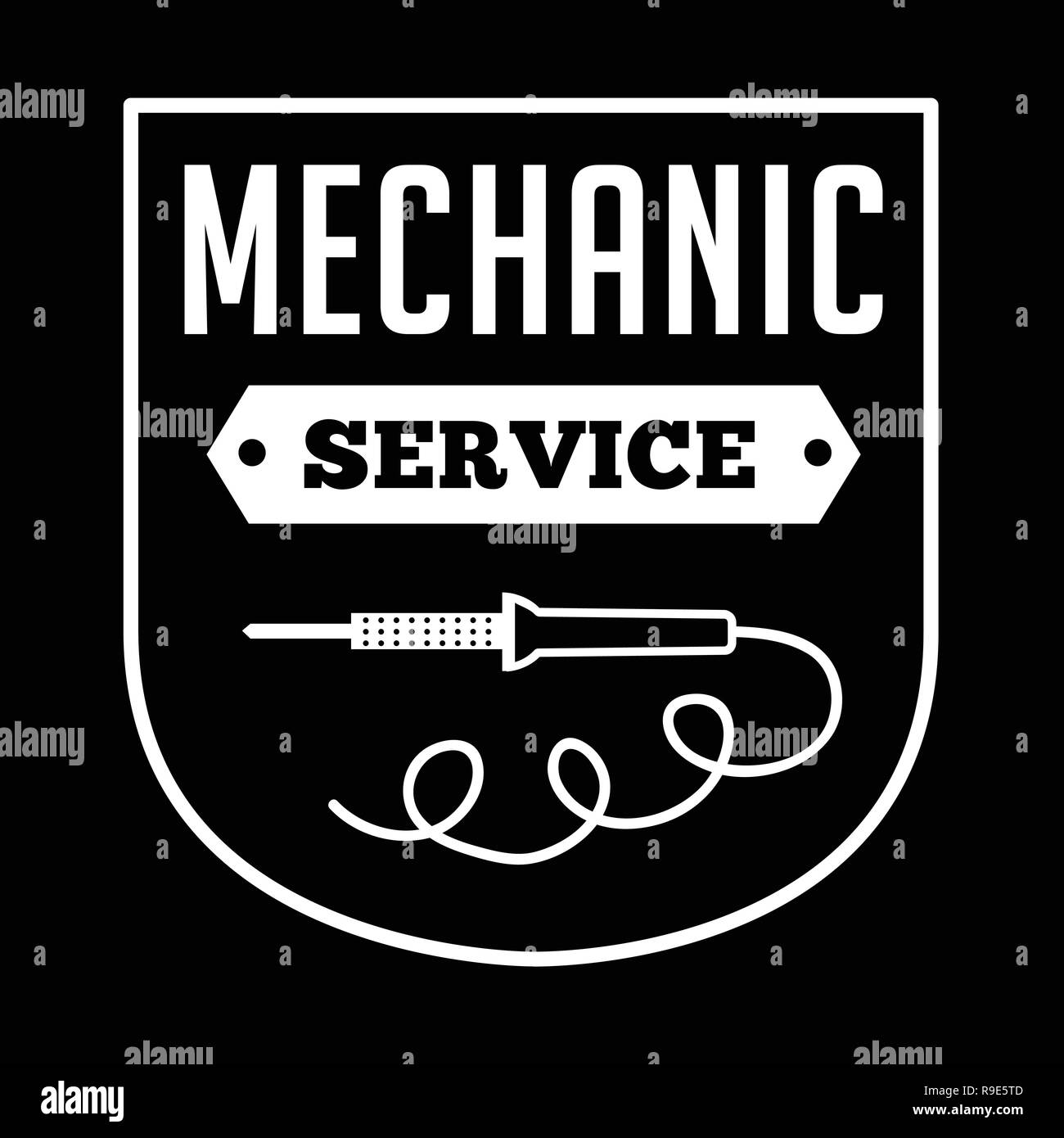 Mechanic Logo and Badge, good for print. best vector Stock Vector