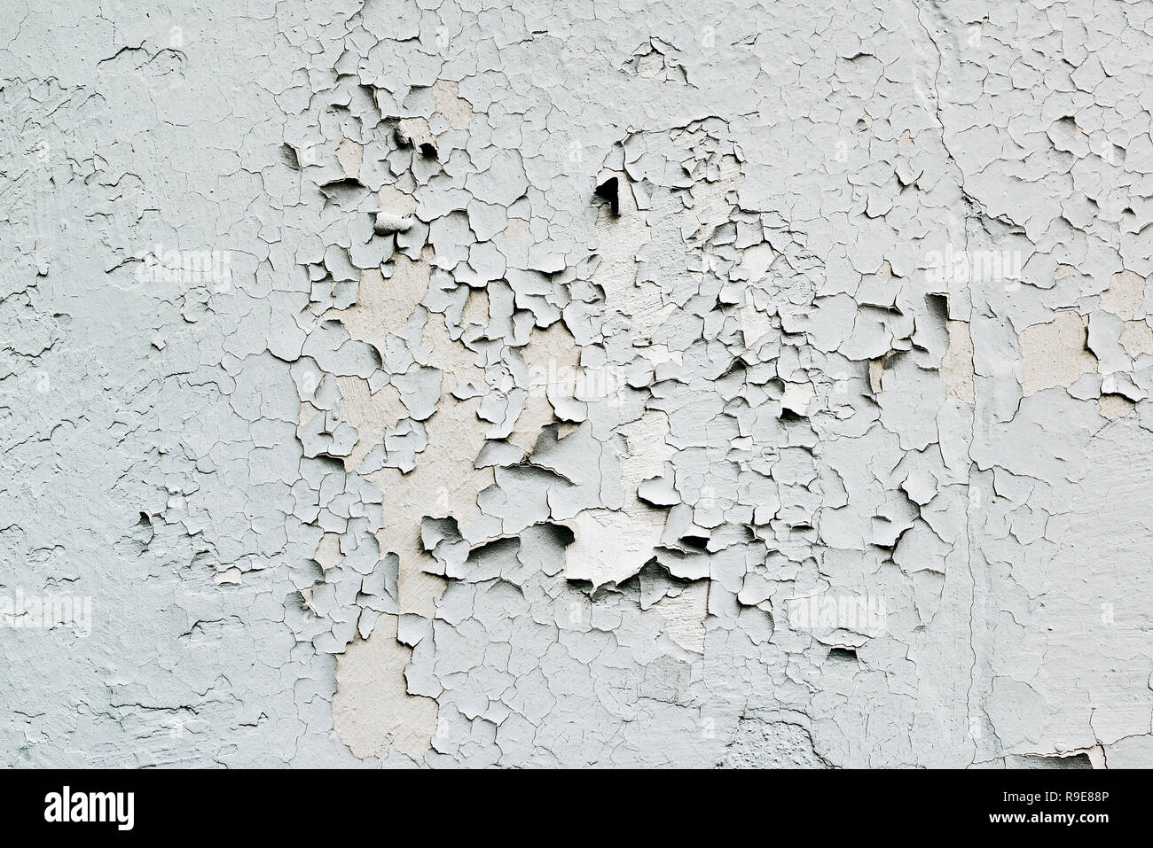 Chipped peeling paint detail. Stock Photo