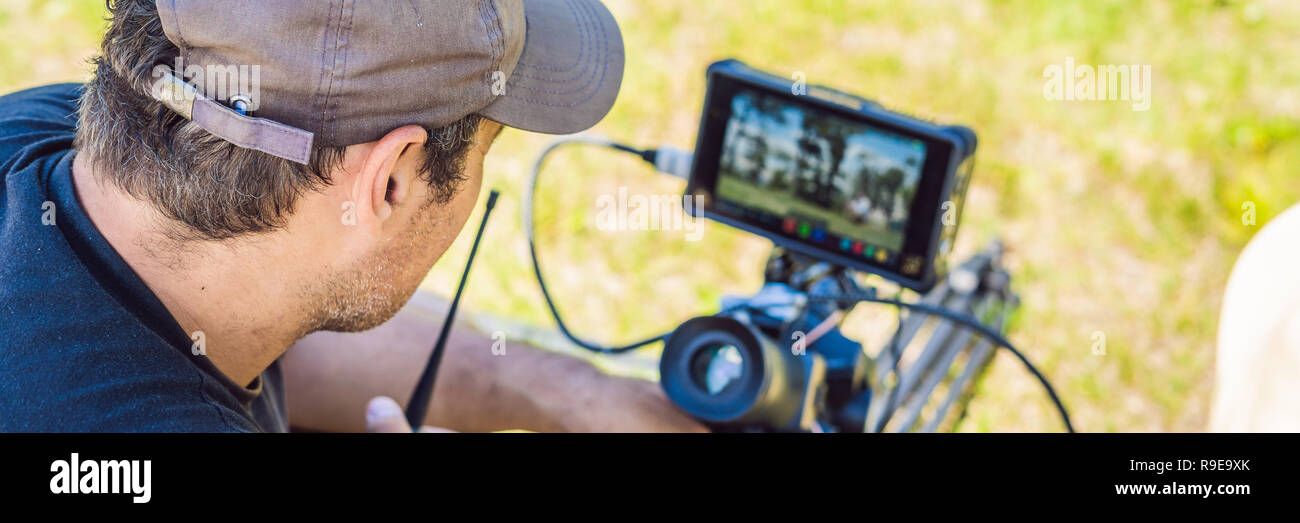 Shooting Process On Cinema Stage Commercial Production Set
