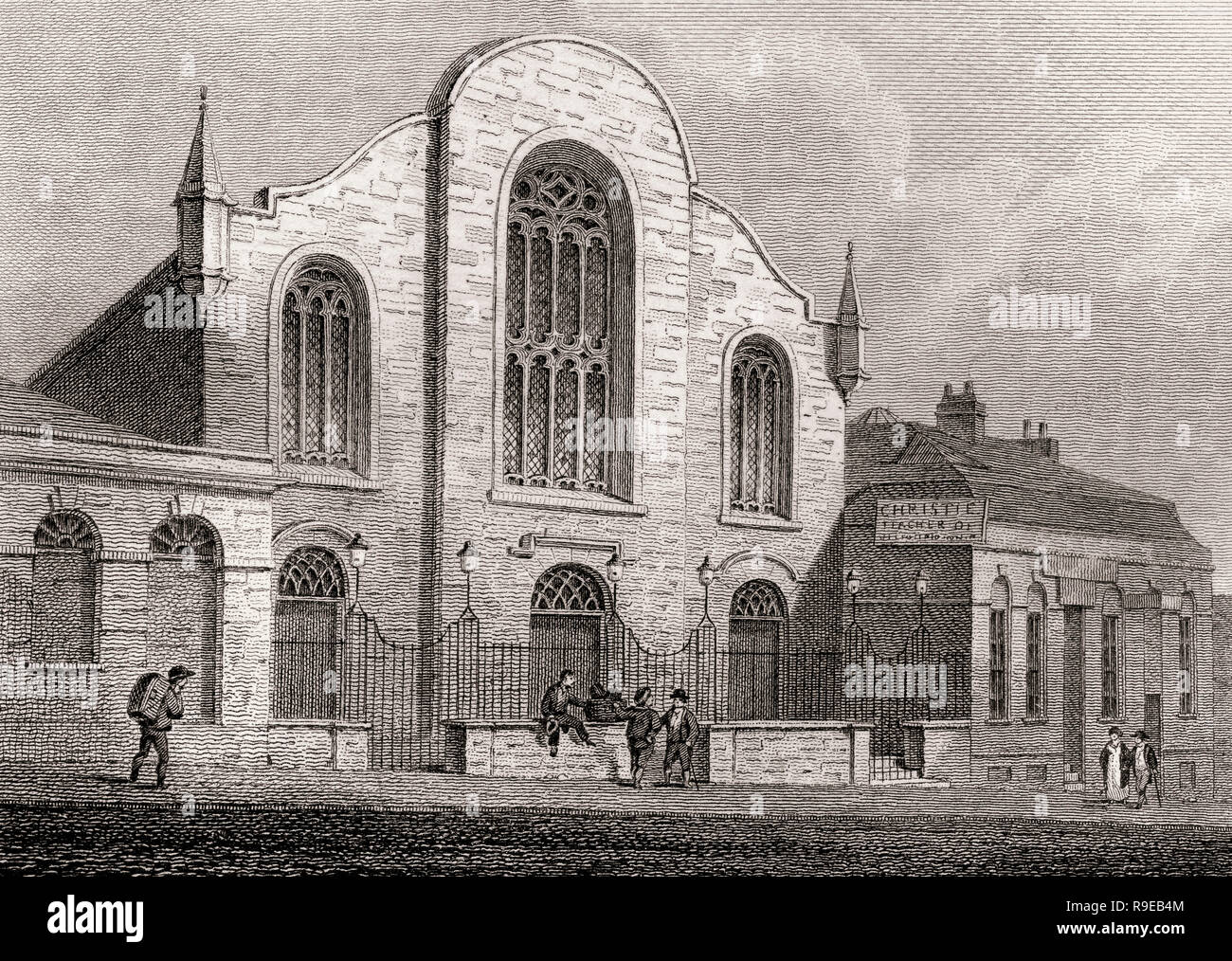 Lady Yester's Kirk, Scotland, 19th century, Views in Edinburgh by J. & H. S. Storer Stock Photo