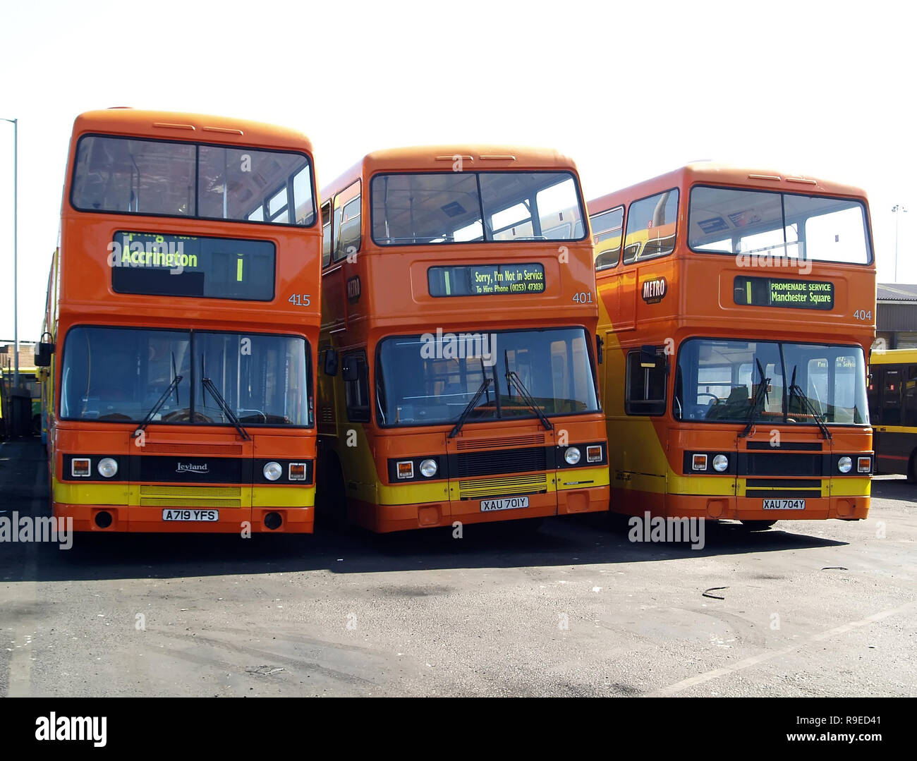 ex-Blackpool Transport 857 D257 FYM Bus Photo 6 x 4 REF B23 