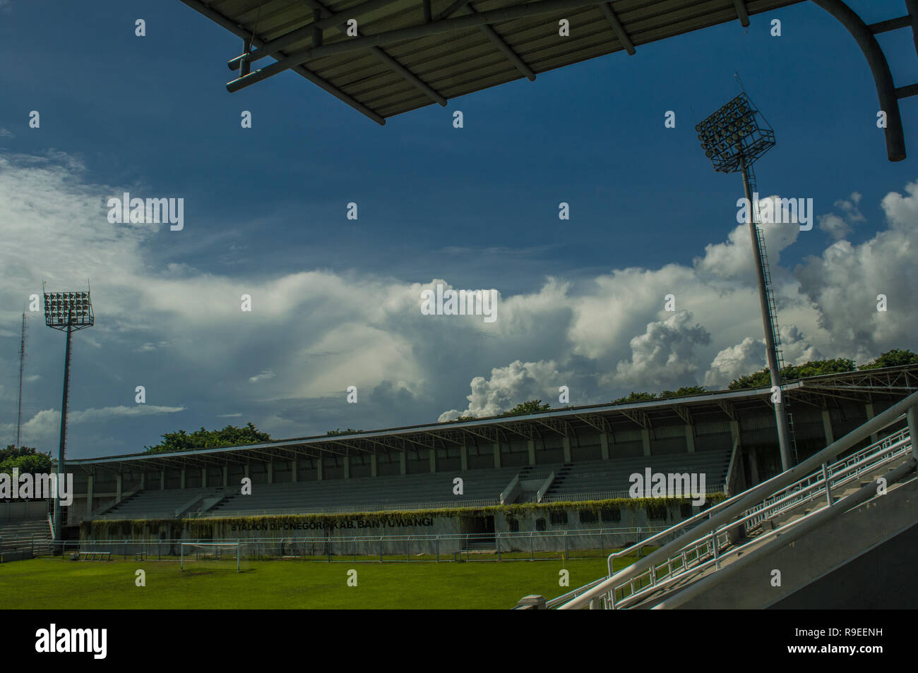 This stadium is located in Banyuwangi city Stock Photo