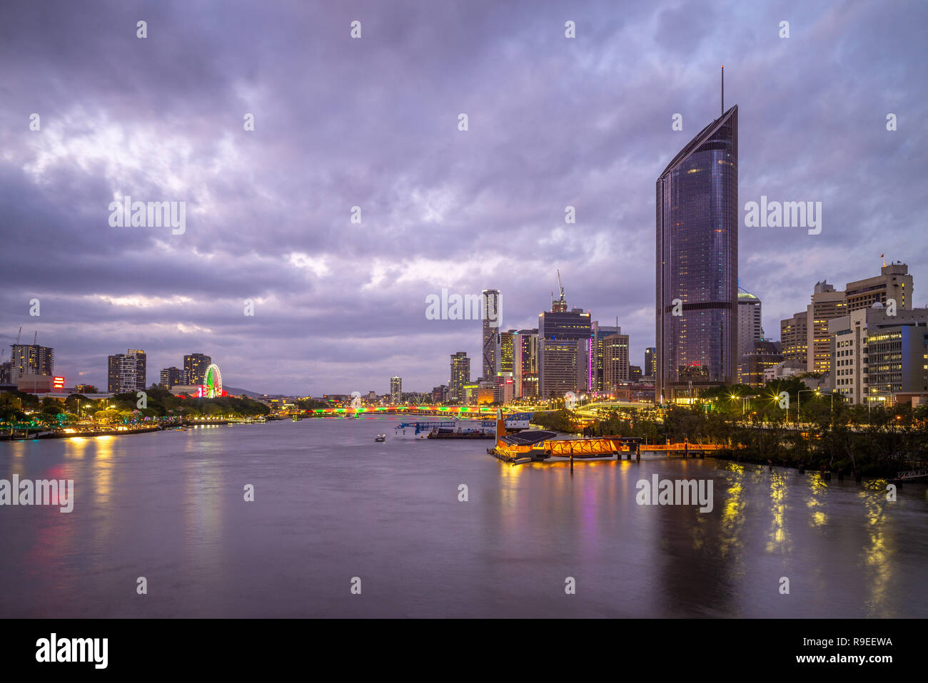 Brisbane skyline, capital of Queensland, Australia Stock Photo Alamy