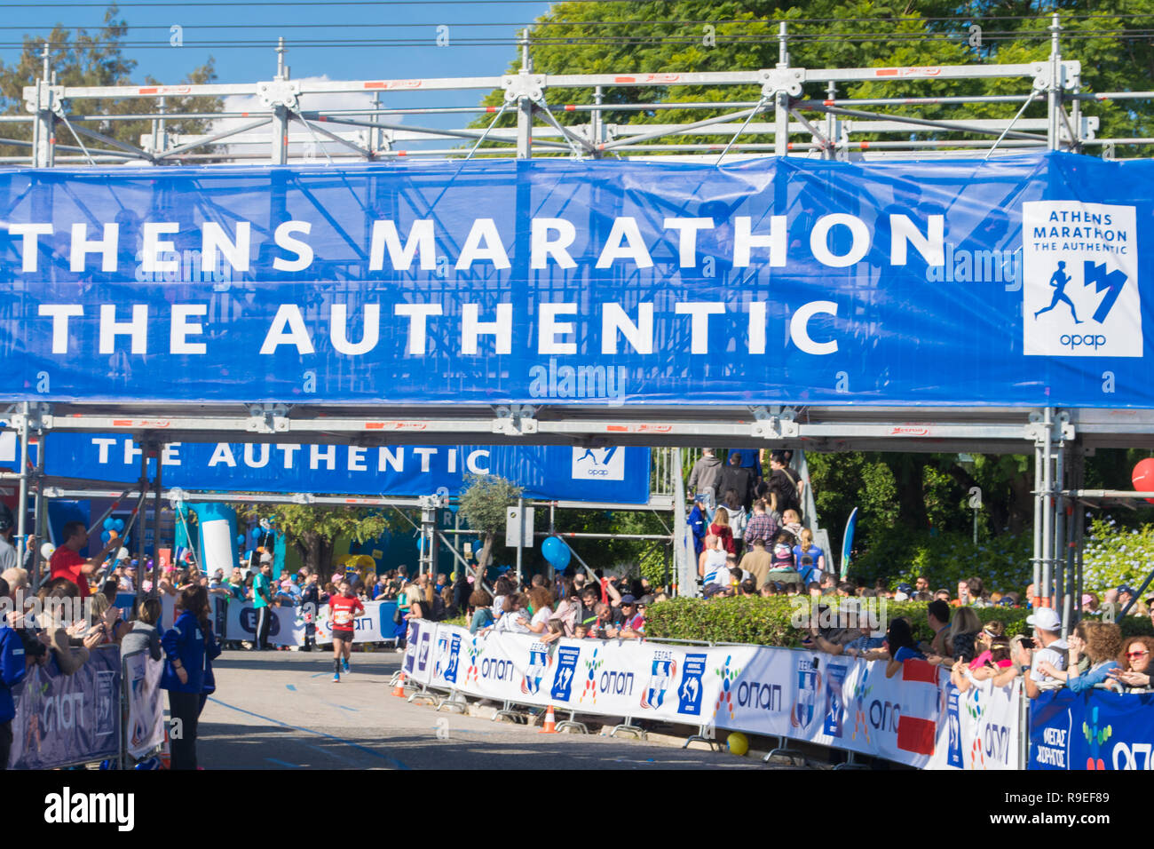 Athens, Greece 11th November, 2018: 36th Athens Classic Marathon in Greece Stock Photo