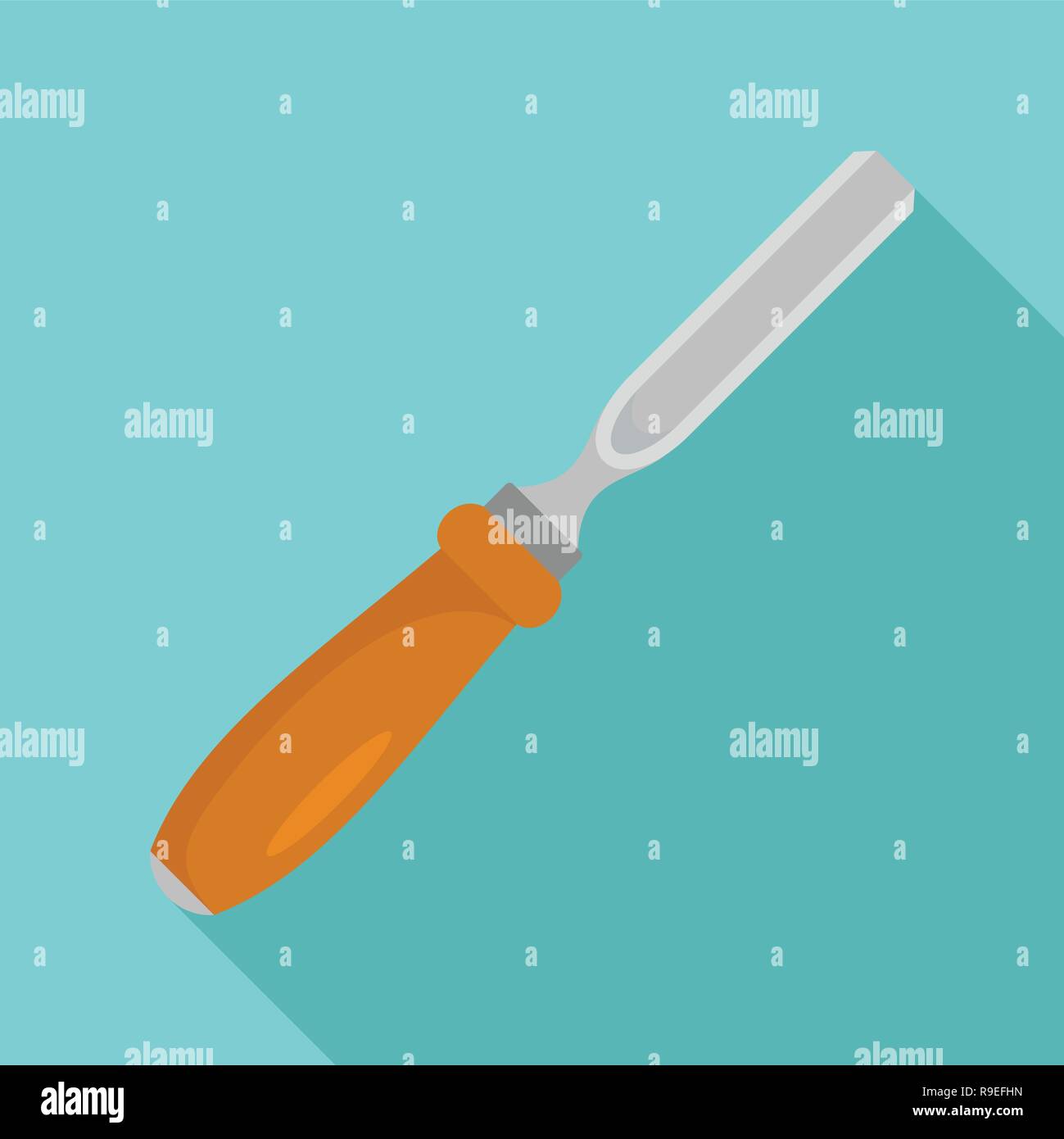 Wood metal rasp icon. Flat illustration of wood metal rasp vector icon ...