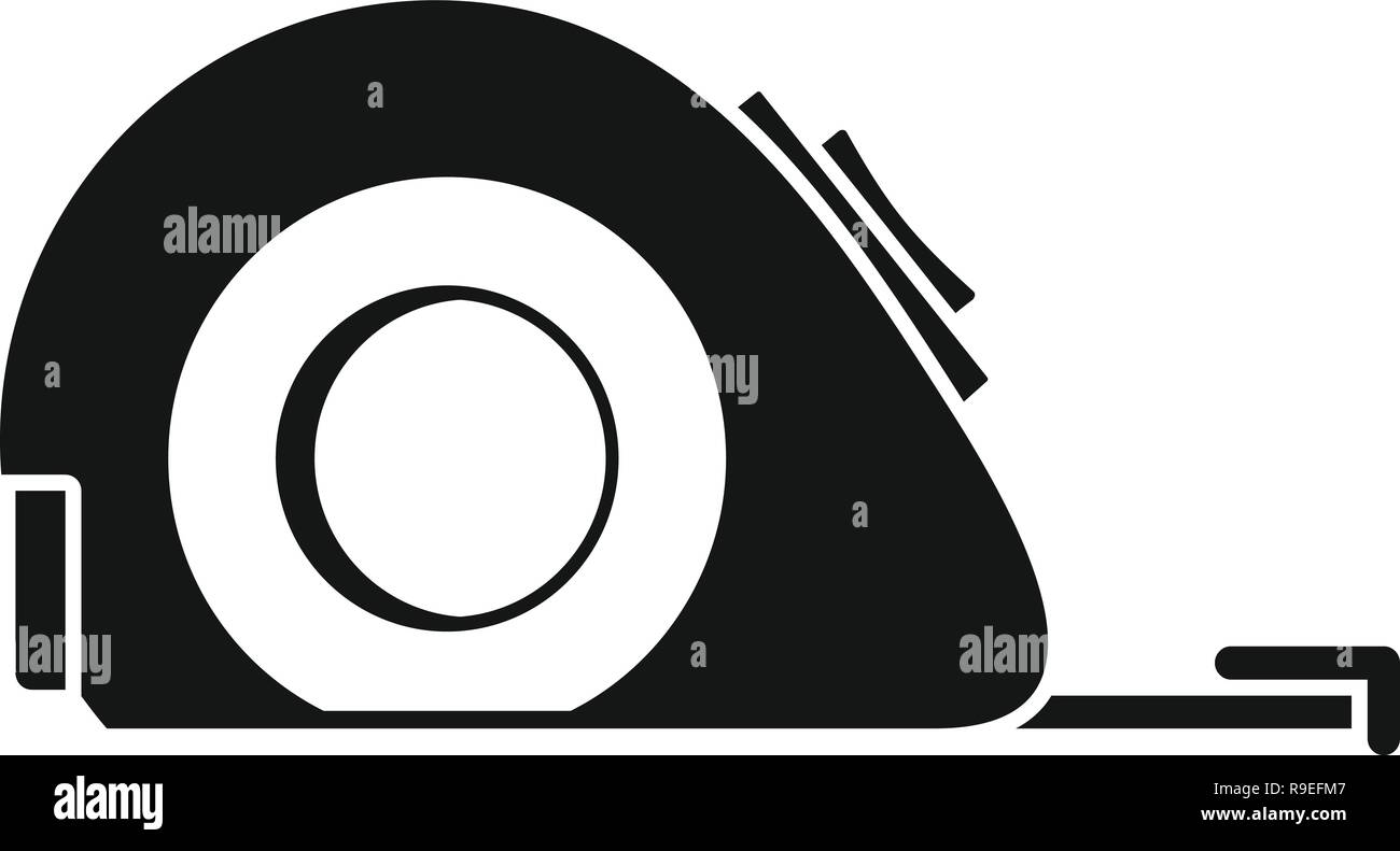 Measuring tape icon. Simple illustration of measuring tape vector icon ...