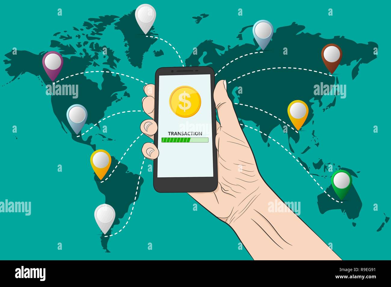 Money vector vectors hi-res stock photography and images - Alamy